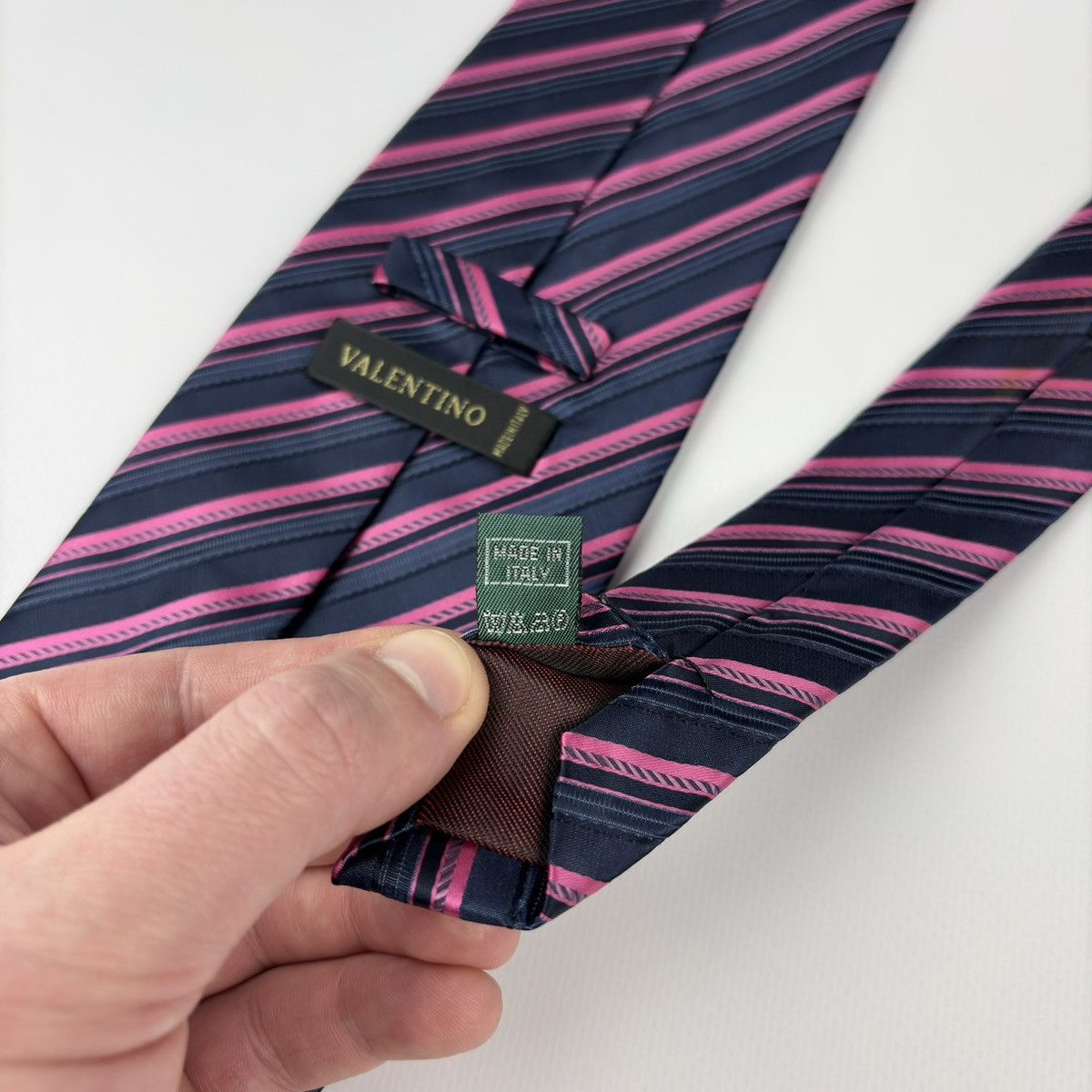 Valentino Valentino Silk striped Tie Size ONE SIZE - 7 Thumbnail