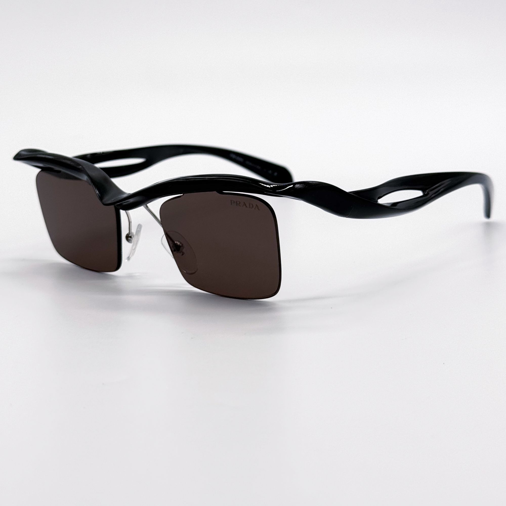 Prada NEW PRADA SUNGLASSES PRA15S 1AB8C1 BROWN PR A15S, SPR A15S Size ONE SIZE - 7 Thumbnail