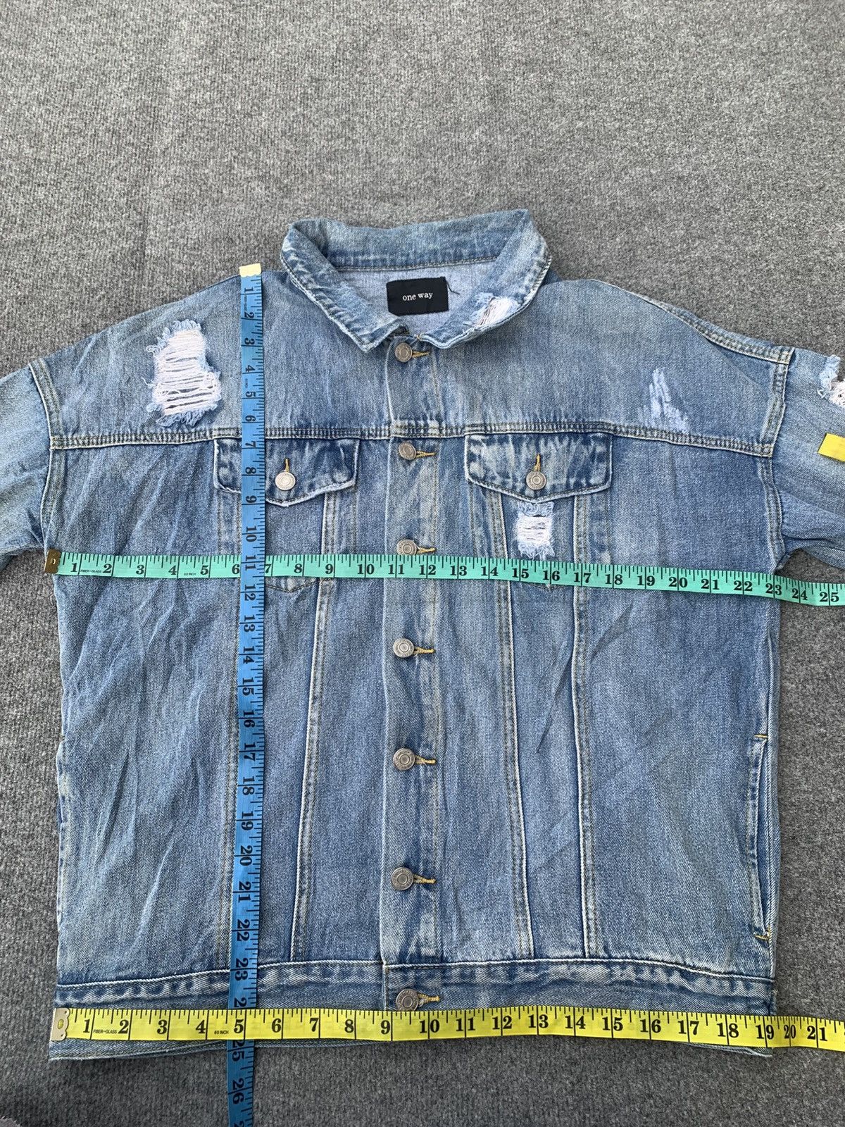 Japanese Brand Distressed One way jacket jeans. Size US M / EU 48-50 / 2 - 2 Thumbnail