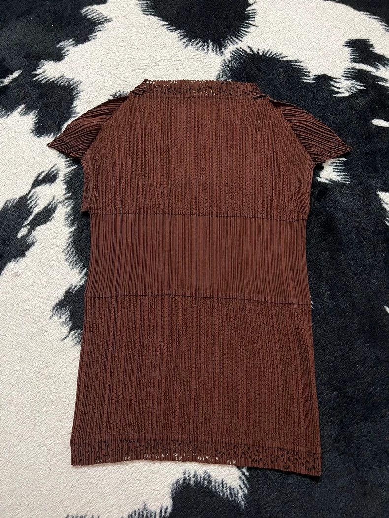 Issey Miyake Issey Miyake size:m Brown cut-out skirt Size 42" / US 20 - 6 Thumbnail