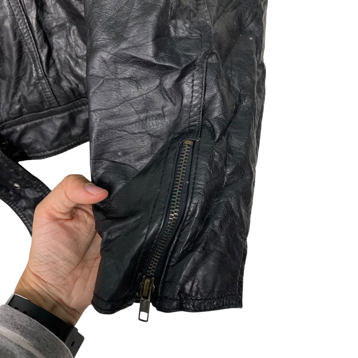 Leather Vintage 90's BYRNES & BAKER Leather Jacket #2510-C113 Size US M / EU 48-50 / 2 - 14 Thumbnail
