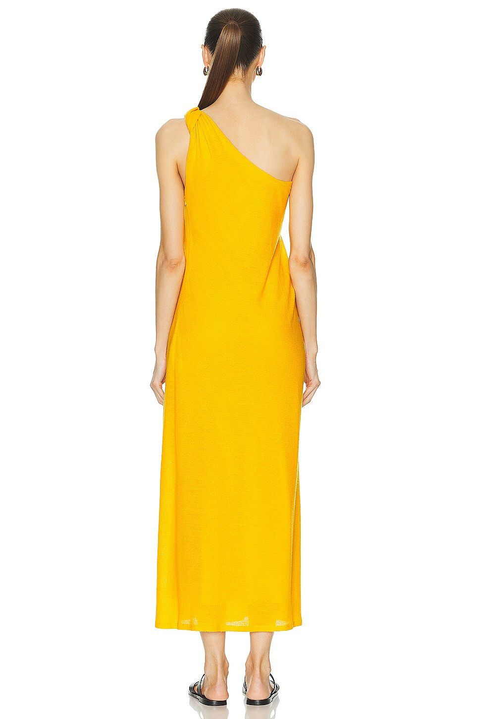 Chloe o1y0825 Midi Dress in Marigold Size XS / US 0-2 / IT 36-38 - 4 Thumbnail
