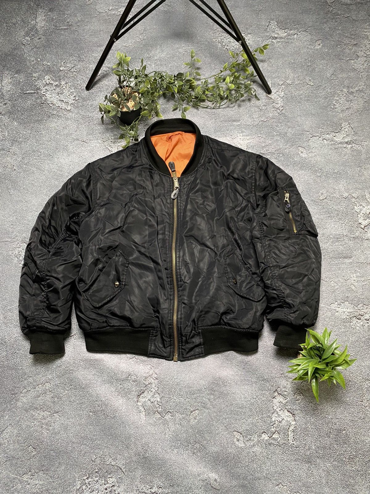 Japanese Brand × Vintage Ma 1 bomber vintage nylon size M Size US M / EU 48-50 / 2 - 1 Thumbnail
