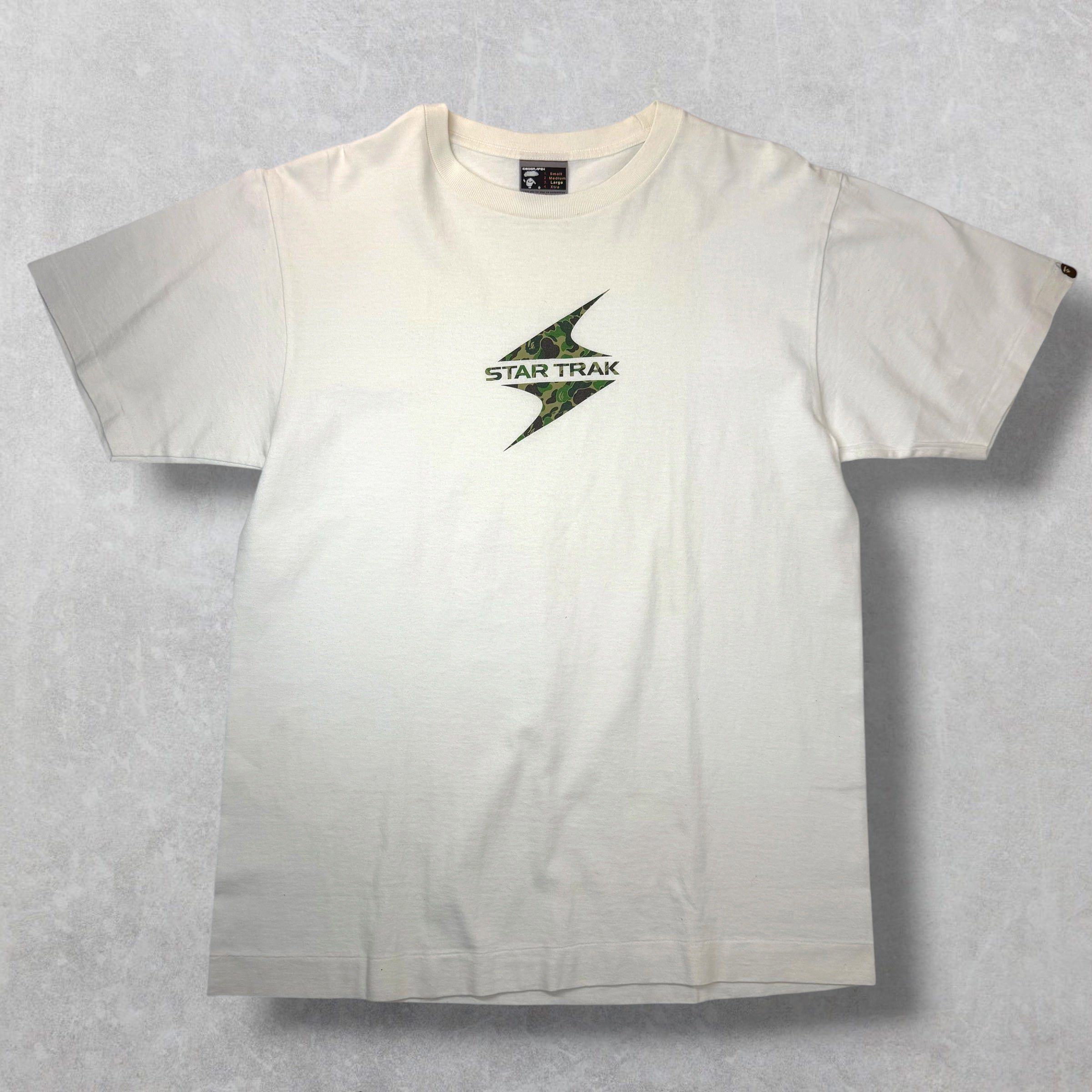 Bape 2004 Bape x Star Trak Green Camo Logo Tee L Size US L / EU 52-54 / 3 - 1 Thumbnail