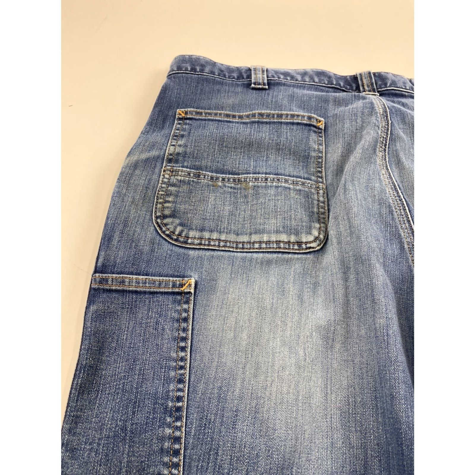 Carhartt Carhartt Jeans Mens Size 40x30 Blue Denim Straight Belt Loops Regular Inseam 30 in Mens Ready Size US 40 / EU 56 - 3 Thumbnail