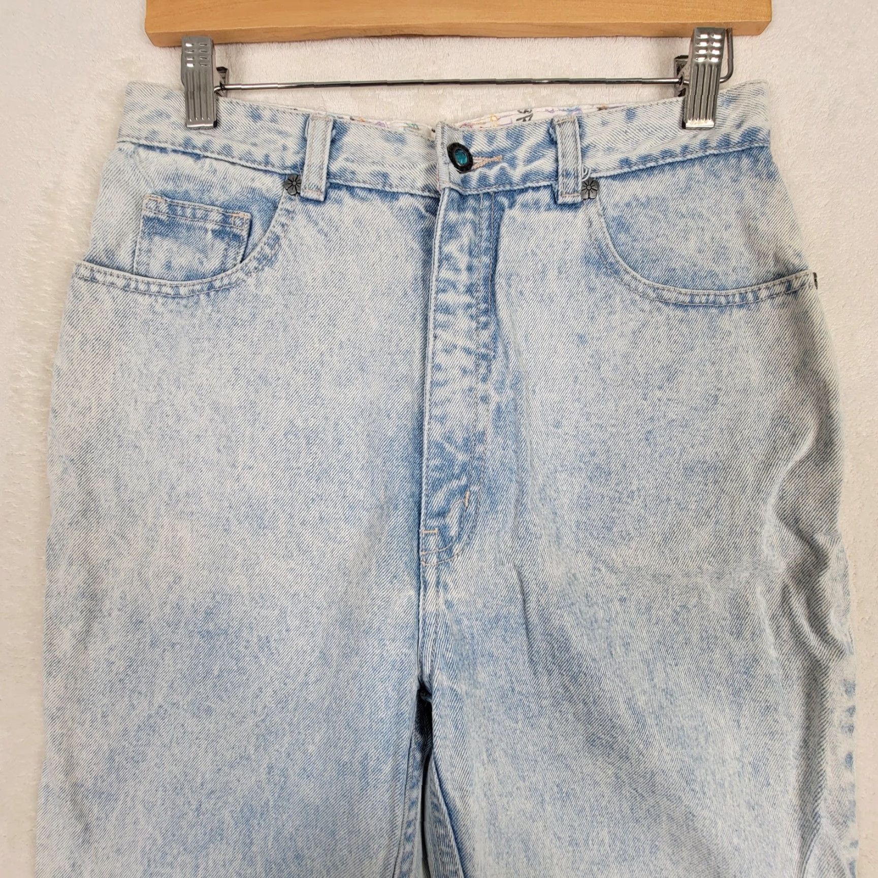 Vintage VINTAGE L.A. Gear Jeans Woman 1980s High Waist Tapered Ankle Blues 28 Inseam Womens Size 32" / US 10 / IT 46 - 2 Thumbnail