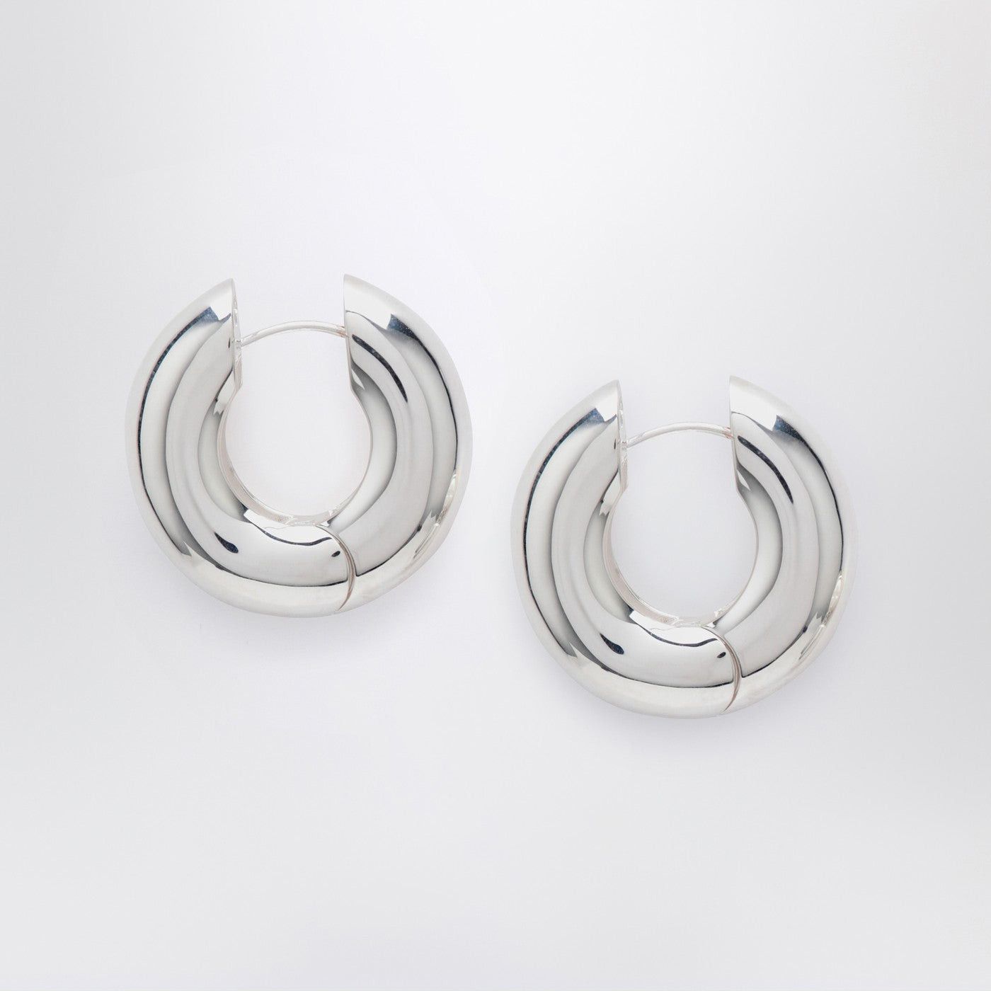 eliou Eliou Devon Hoop Silver Earrings Size ONE SIZE - 1 Thumbnail