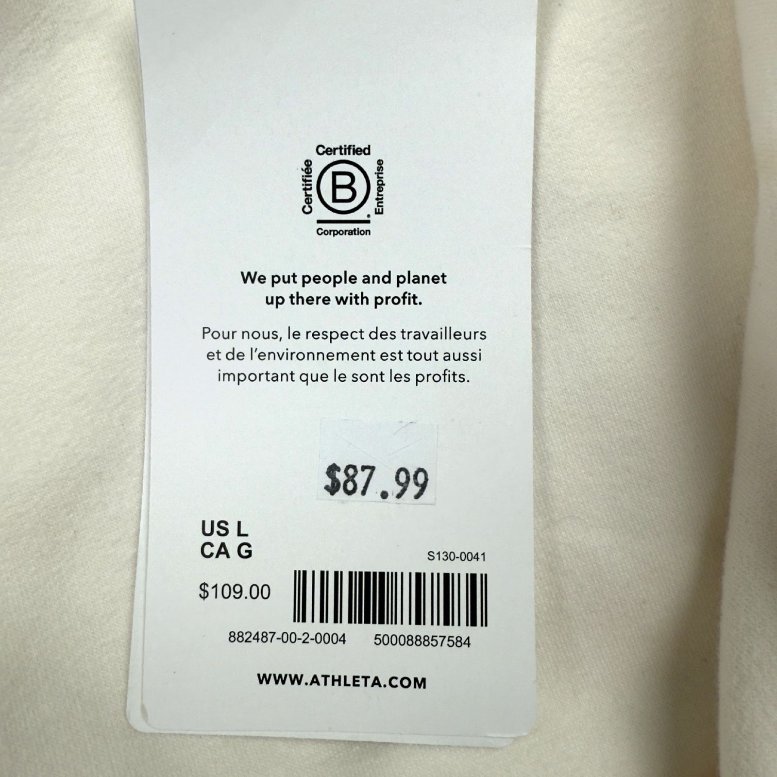 Athleta Athleta Retroplush Cocoon Hoodie Sweatshirt White LARGE Size L / US 10 / IT 46 - 7 Thumbnail
