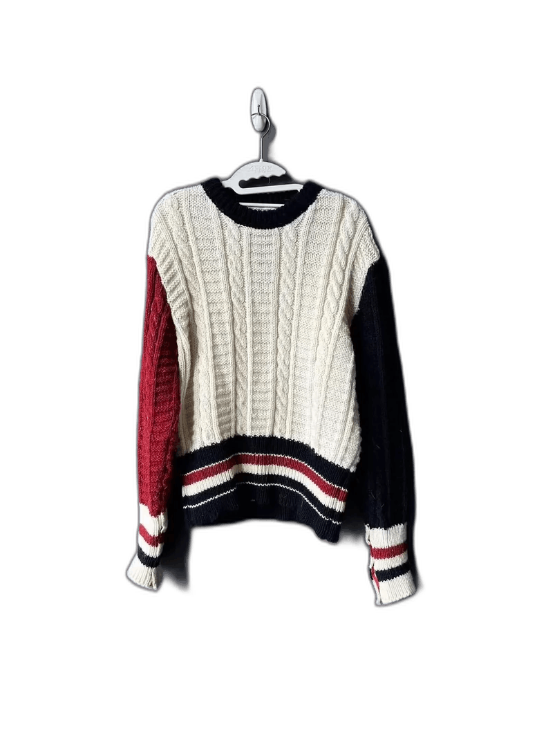 Thom Browne Thom Browne Color-Blocked Sweater Size L / US 10 / IT 46 - 1 Thumbnail