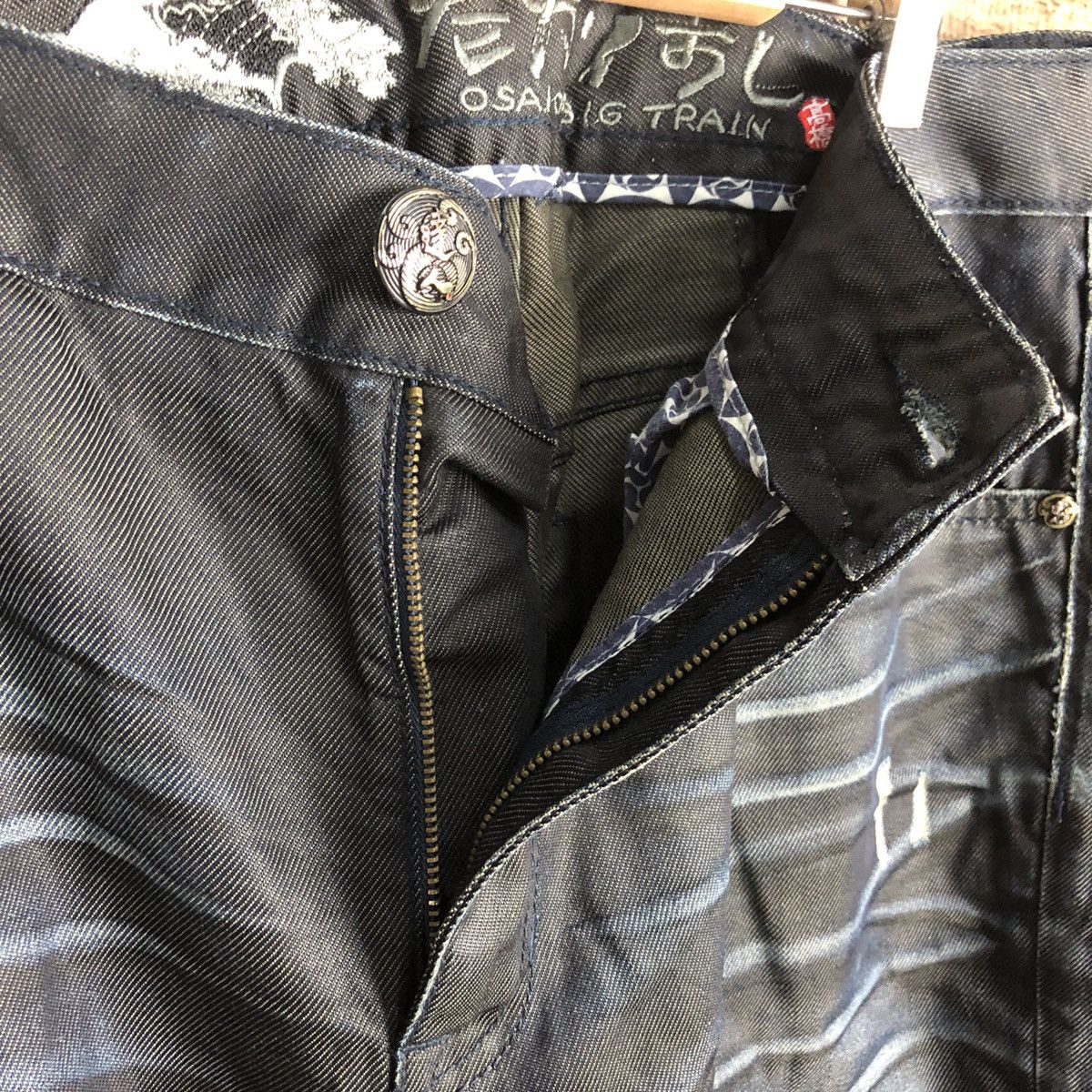 Japanese Brand DLL Osaka Big Train Blue Denim Pants #C095 Size US 38 / EU 54 - 14 Thumbnail