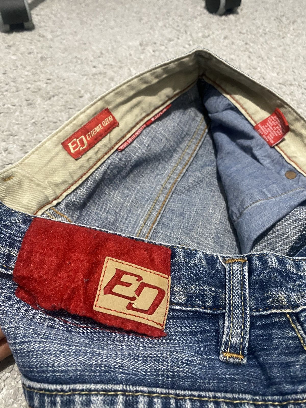 Japanese Brand × Vintage Etienne Ozeki Japanese Denim Pants Hybrid y2k drip swag vtg Size US 32 / EU 48 - 13 Thumbnail