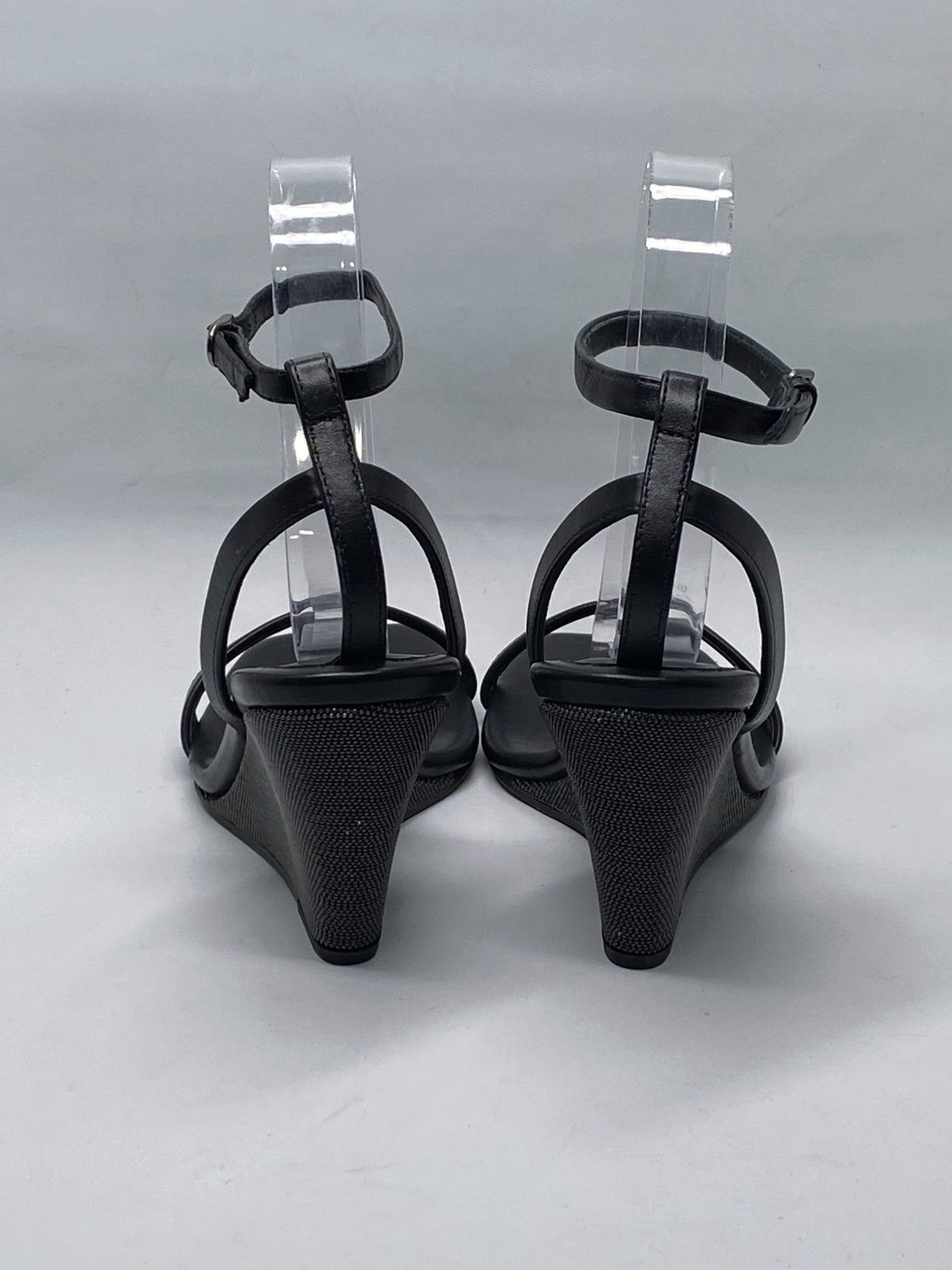 Brunello Cucinelli Brunello Cucinelli Monili Wedge Leather Sandals size 36 Size US 6 / IT 36 - 8 Thumbnail