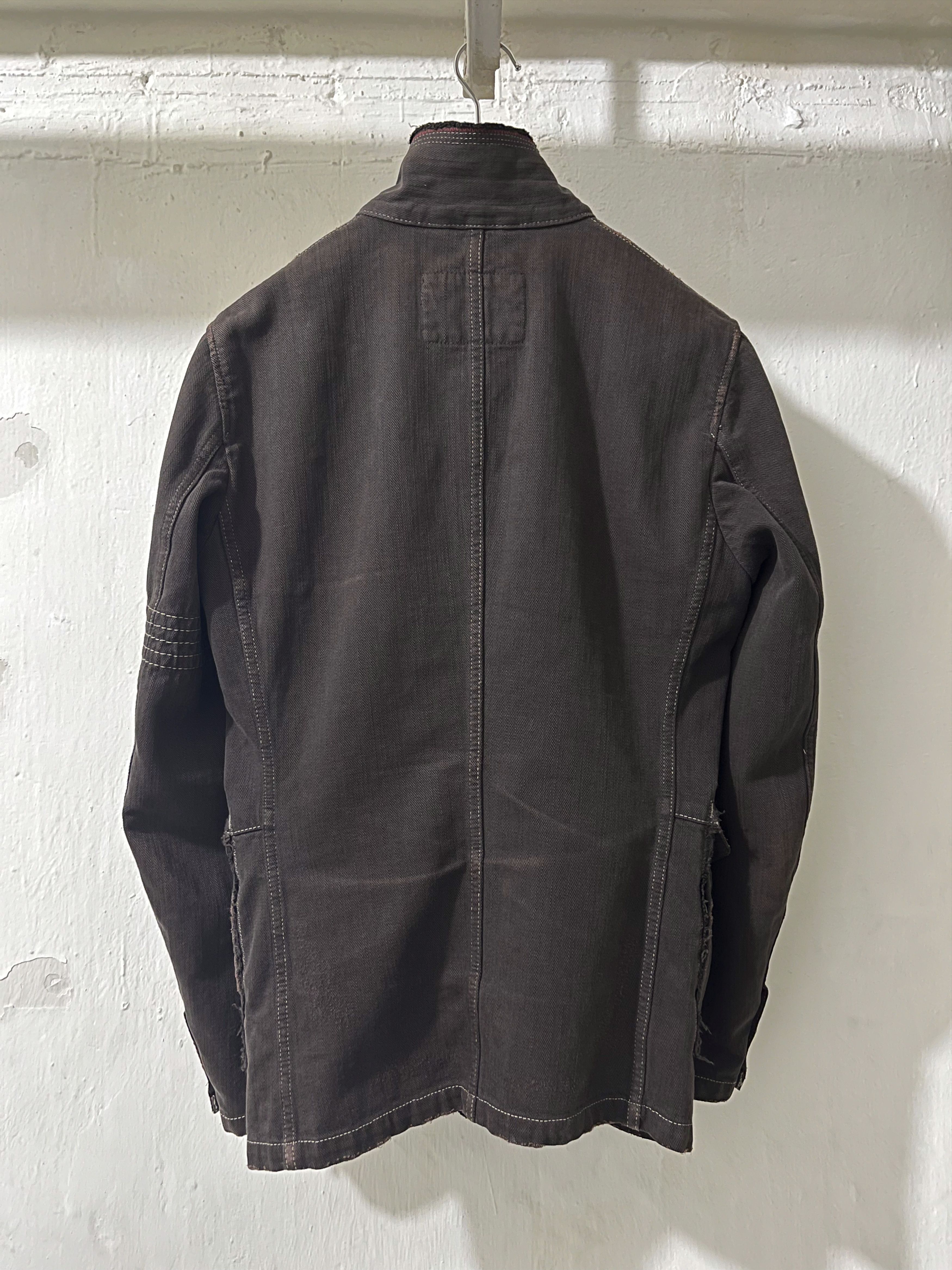 Marithe + Francois Girbaud MARITHÉ+FRANҪOIS GIRBAUD DISTRESSED BLAZER Size M / US 6-8 / IT 42-44 - 3 Thumbnail