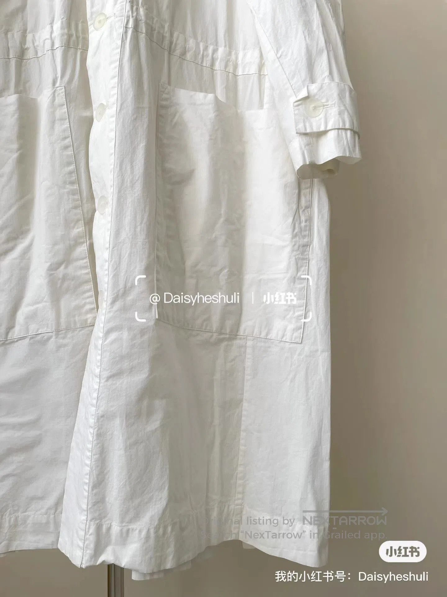 Toogood White Long-Sleeve Button-Front Light Jacket XS. Size US XS / EU 42 / 0 - 3 Thumbnail
