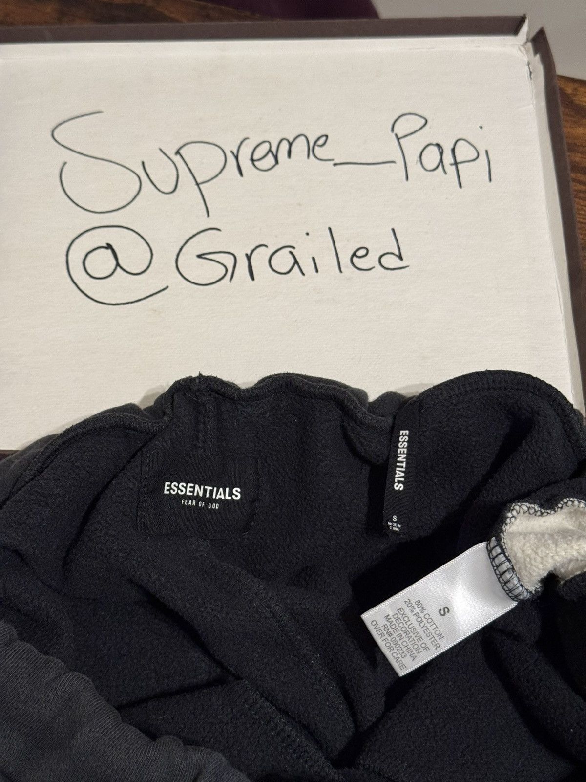 Fear of God Fear of God Essentials Stripe Sweatpants FW19 Black SZ S Size US 32 / EU 48 - 10 Thumbnail