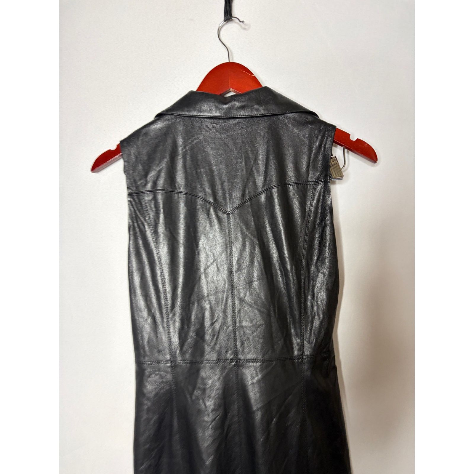Nanushka Nanushka The Sharma Black Faux leather tie front dress sz XS Size XS / US 0-2 / IT 36-38 - 6 Thumbnail