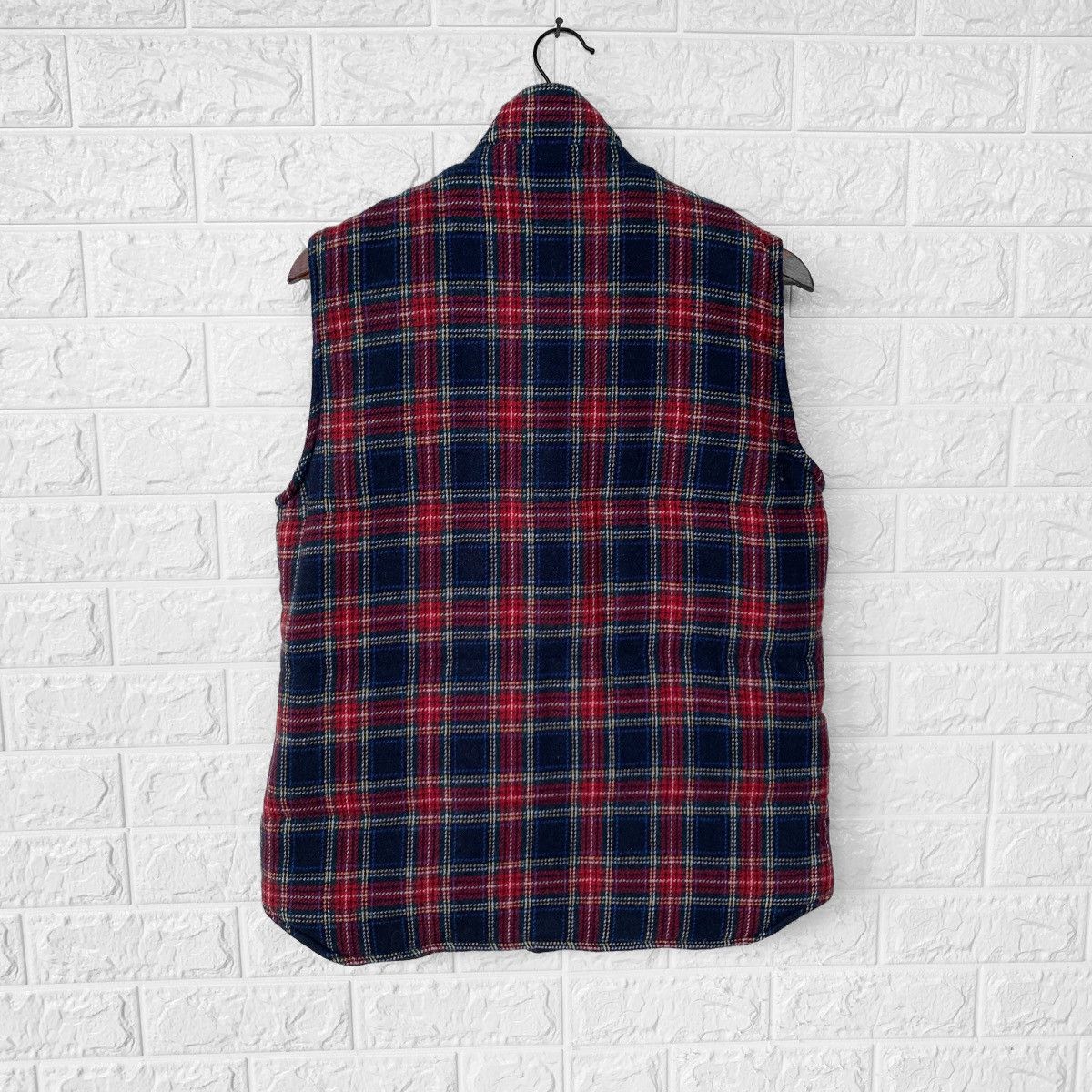 Fred Perry Fred Perry Fur Collar Plaid Checkered Vest Jacket Size US M / EU 48-50 / 2 - 2 Thumbnail