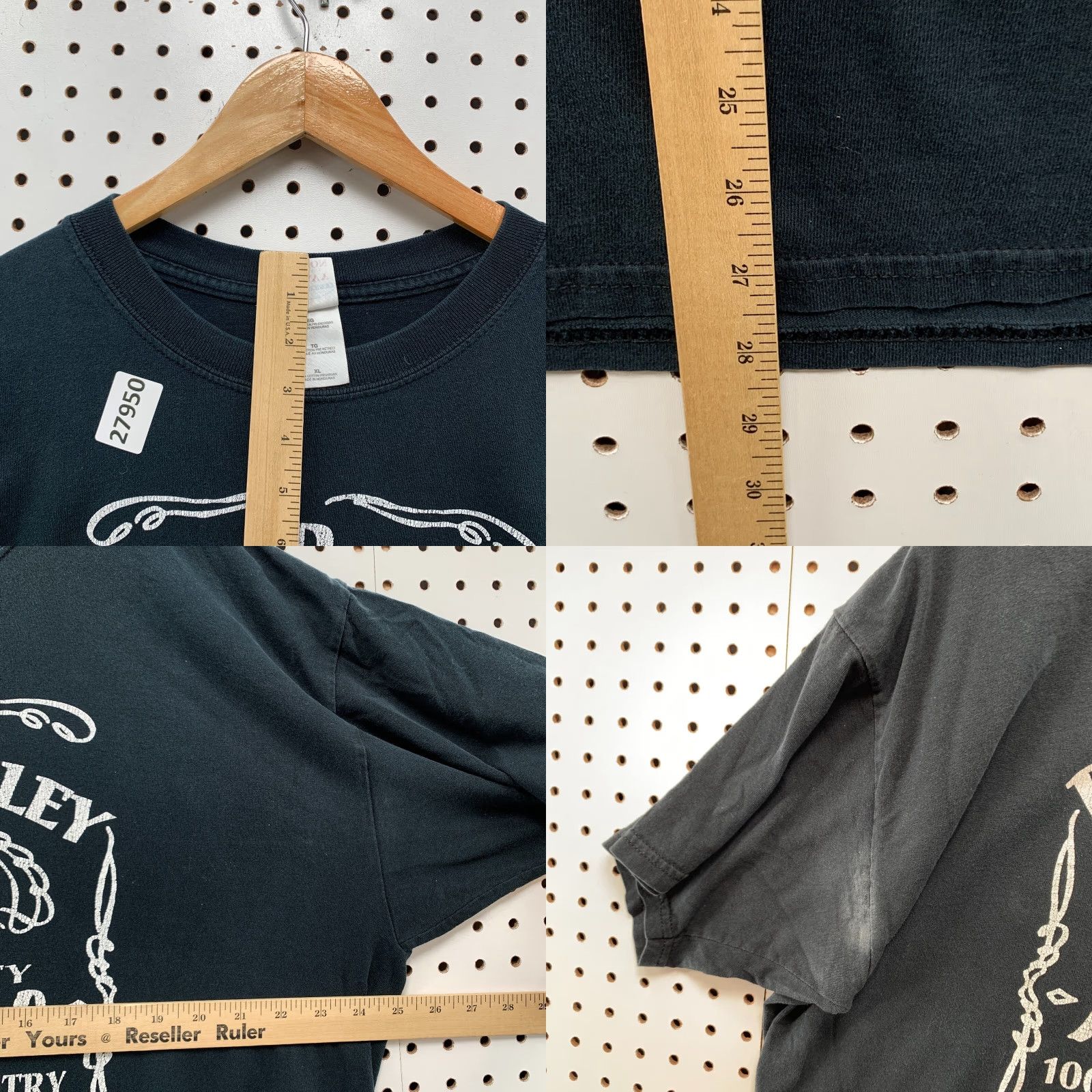 Gildan Brad Paisley Shirt Black Alcohol Jack Daniels Graphic Music Band Adult XL 25x28 Shirt Unisex Women Men Mens Size US XL / EU 56 / 4 - 8 Thumbnail