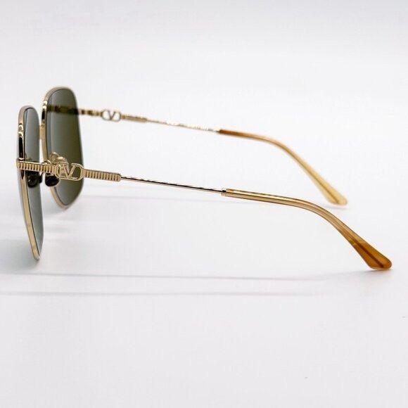Valentino NEW VALENTINO SUNGLASSES VLS-171A GOLD/GREEN UNISEX EYEWEAR Size ONE SIZE - 7 Thumbnail