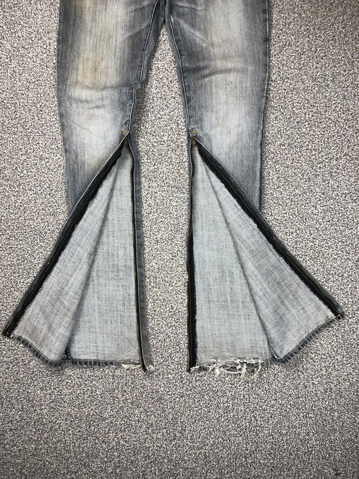Hysteric Glamour Vintage Le Grande Bleu(L.G.B) Zipper Flare Jeans Size 32" / US 10 / IT 46 - 2 Thumbnail