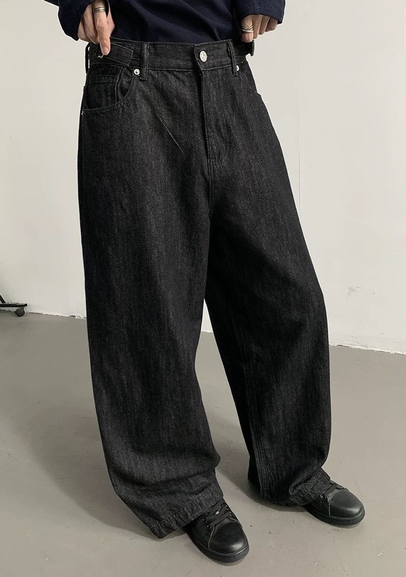 Japanese Brand × Vintage Cleanfit retro buckle loose fit jeans pants Size US 34 / EU 50 - 2 Thumbnail