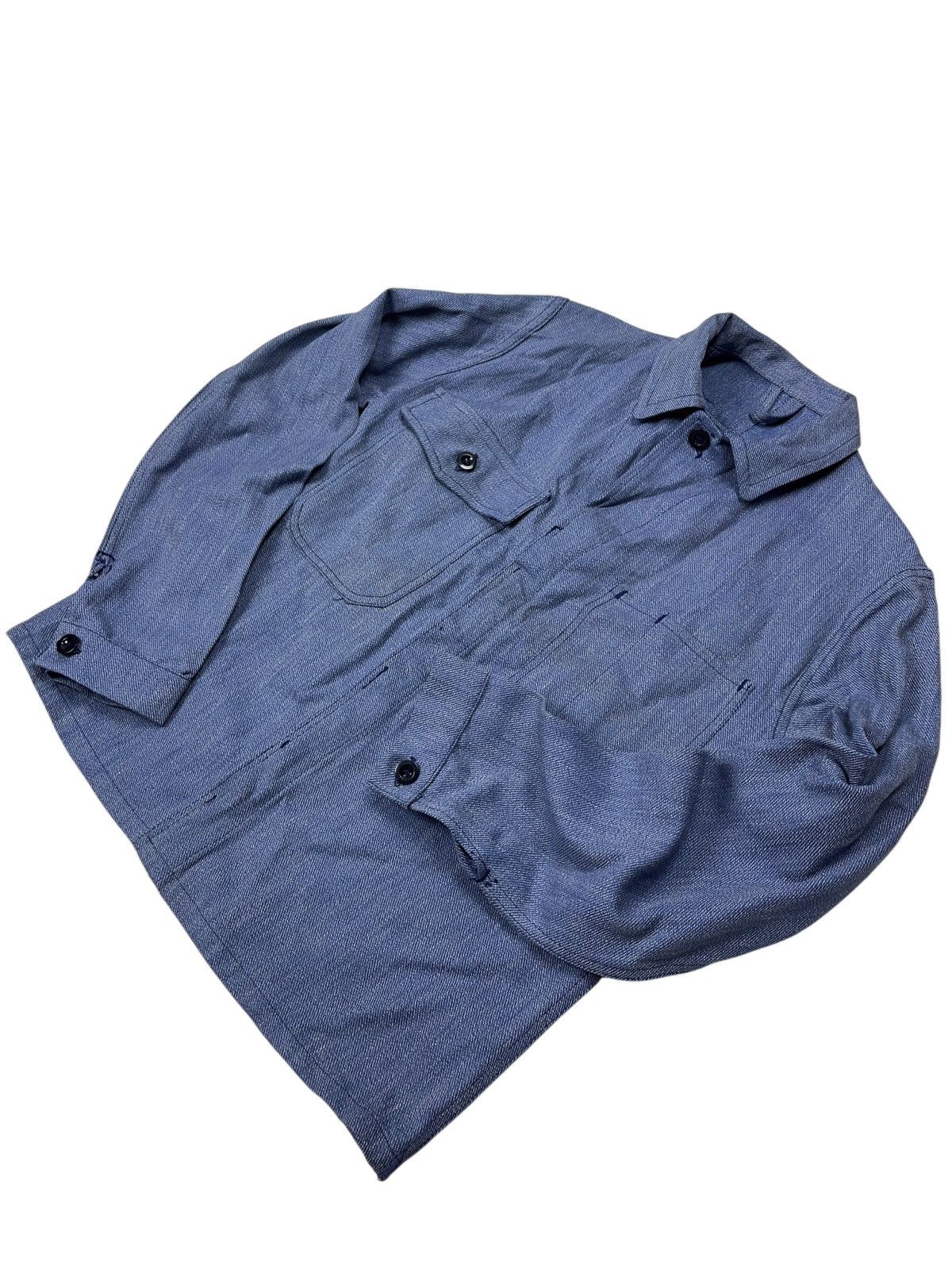 Le Laboureur Vintage 60s Sanfor Leber Jacket German Workwear Utility Size US S / EU 44-46 / 1 - 3 Thumbnail
