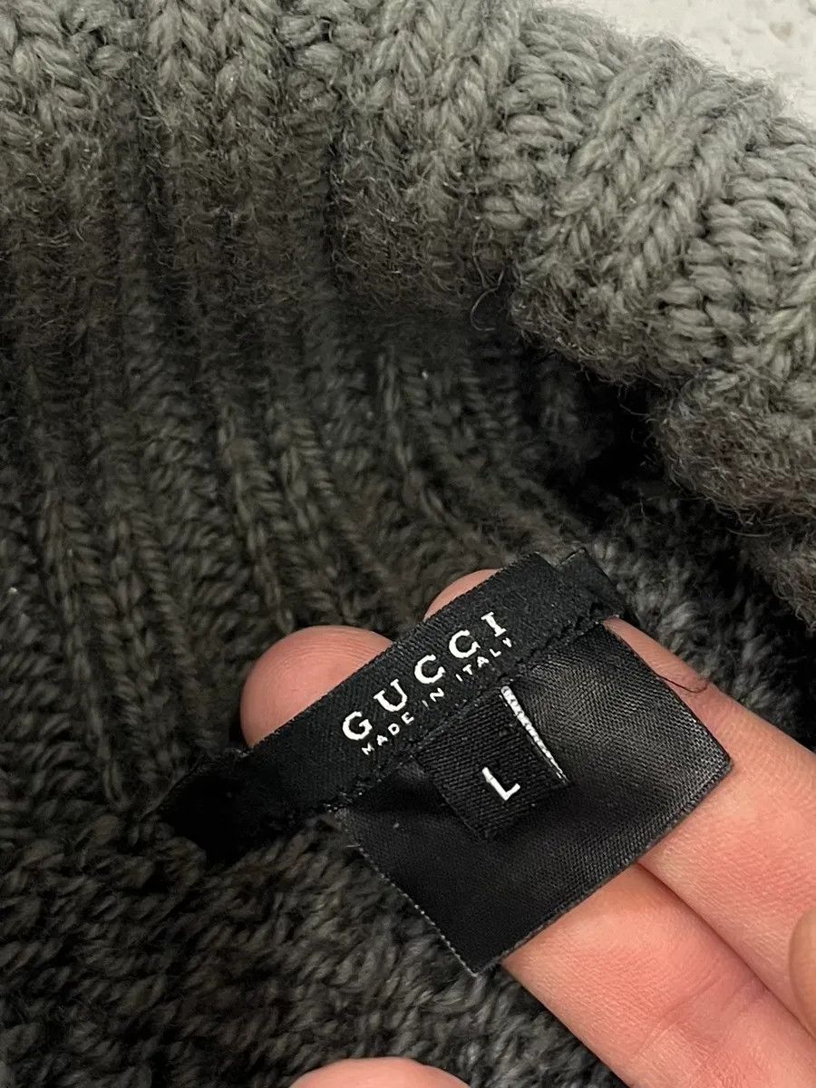Gucci 2000s Gucci Wool Grey Knitted Turtleneck Sweater Size US M / EU 48-50 / 2 - 6 Thumbnail