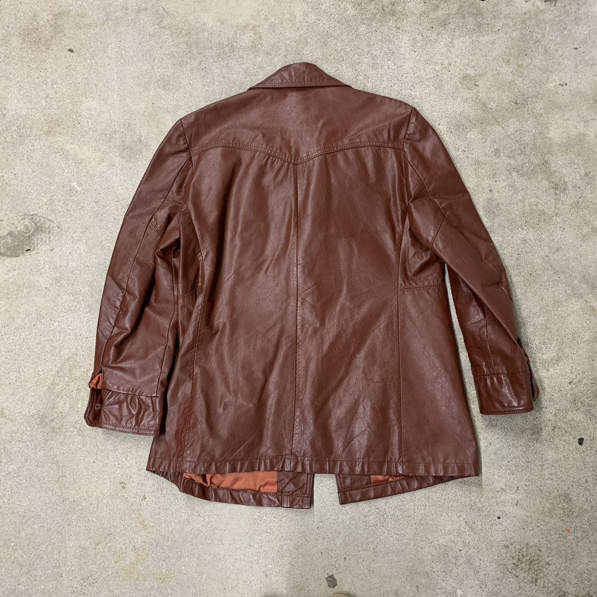 Swagger Vintage 70s Swagger Leather Jacket Size US L / EU 52-54 / 3 - 2 Thumbnail
