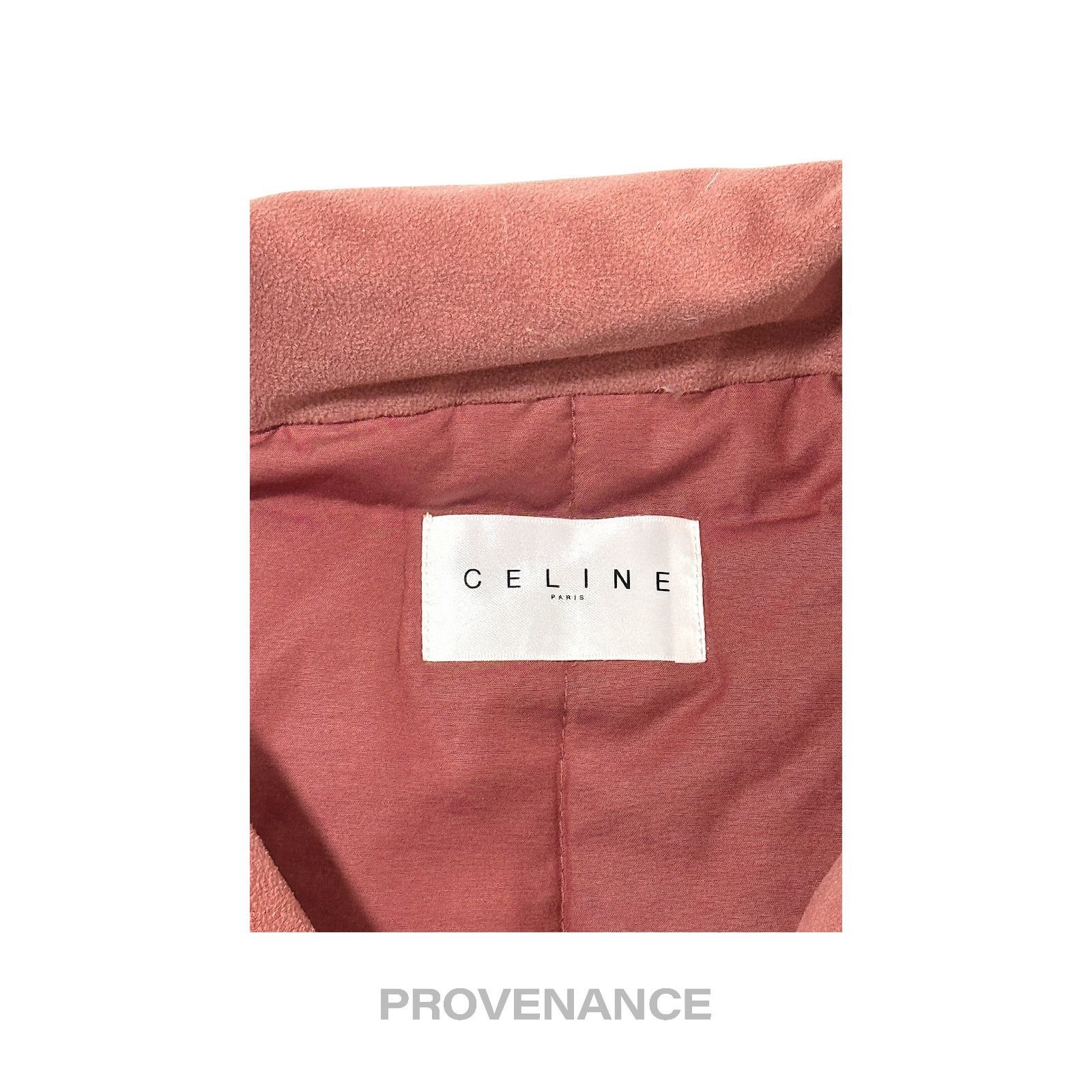 Celine 🔴 Celine Logo Padded Down Vest - Red Paisley Size ONE SIZE - 6 Thumbnail