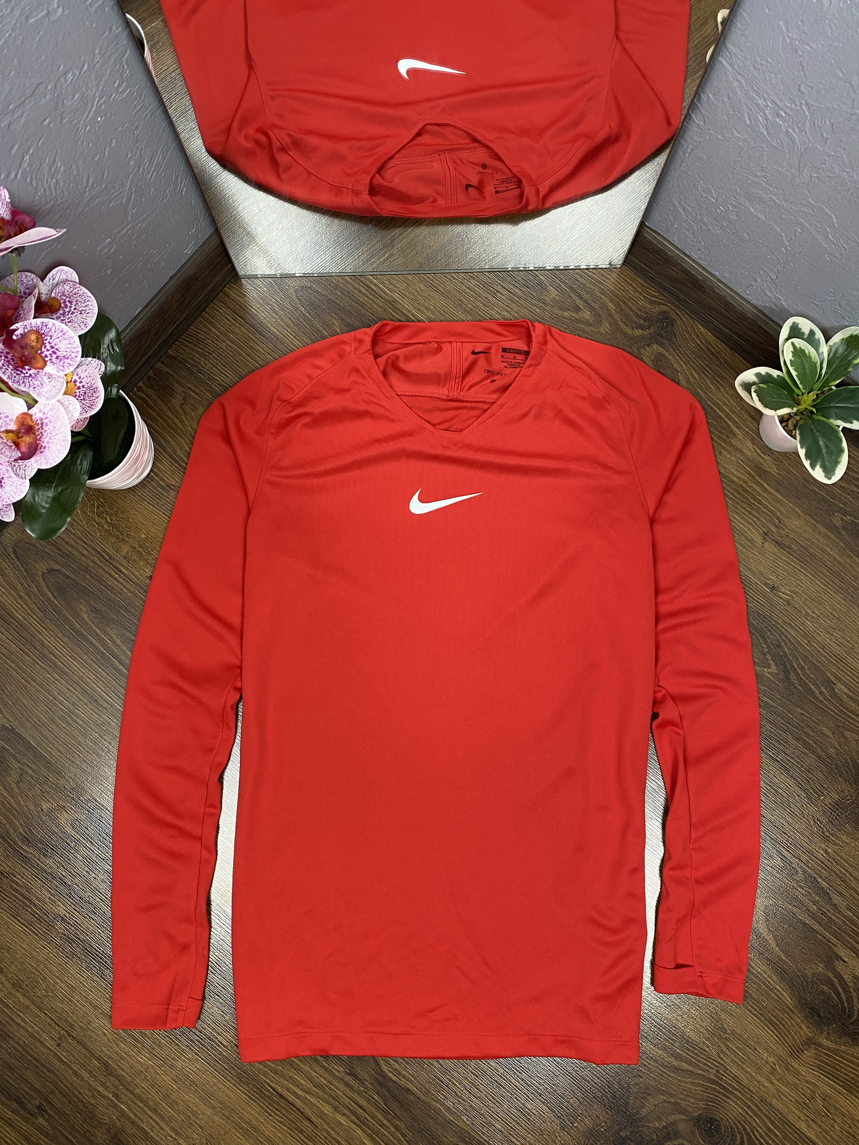 Nike Nike Dri Fit Mens Long Sleeve T-Shirt Size US M / EU 48-50 / 2 - 1 Thumbnail