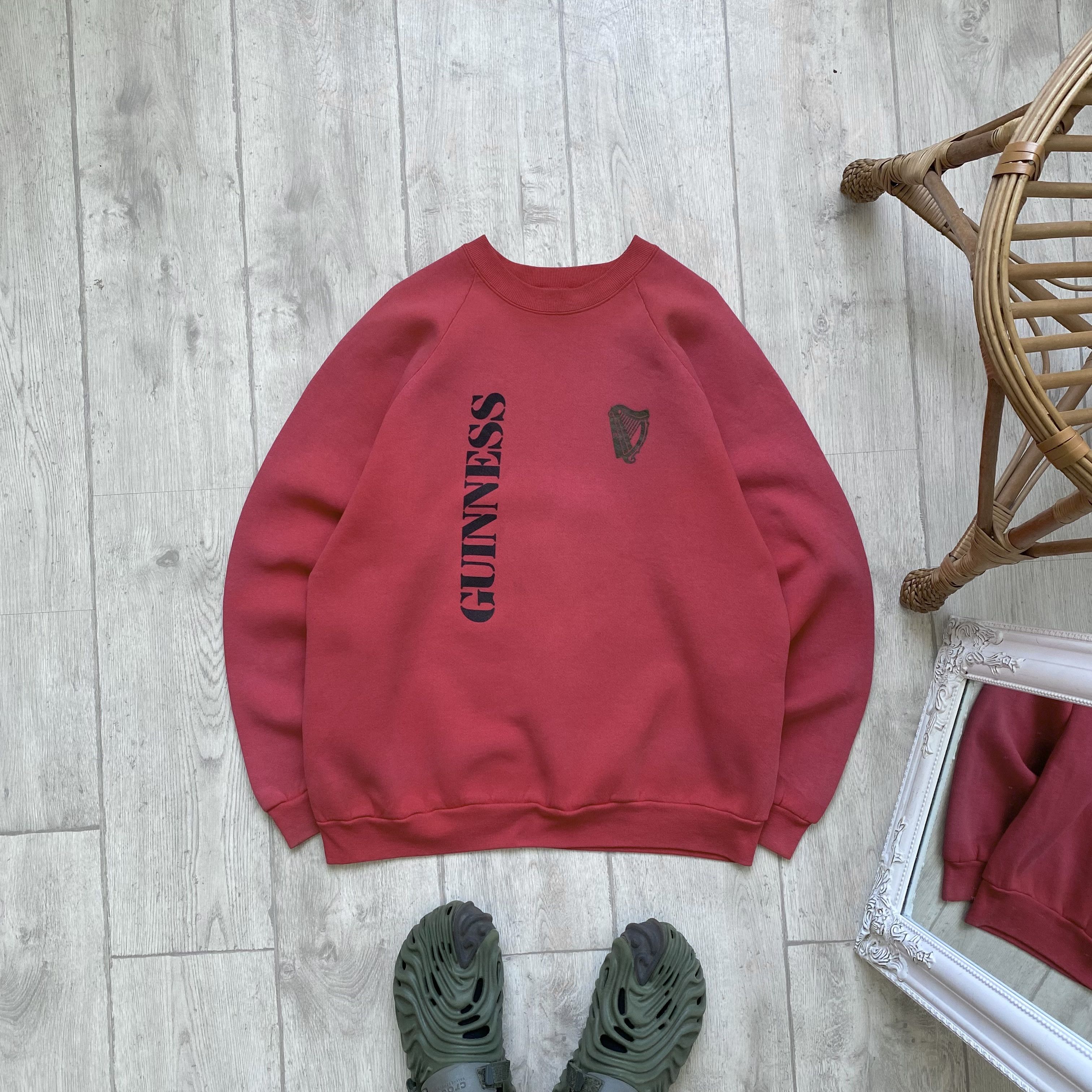 Budweiser 🍺Vintage 80s Ginness Promo Sweatshirt Sun Faded Ireland Size US L / EU 52-54 / 3 - 1 Thumbnail