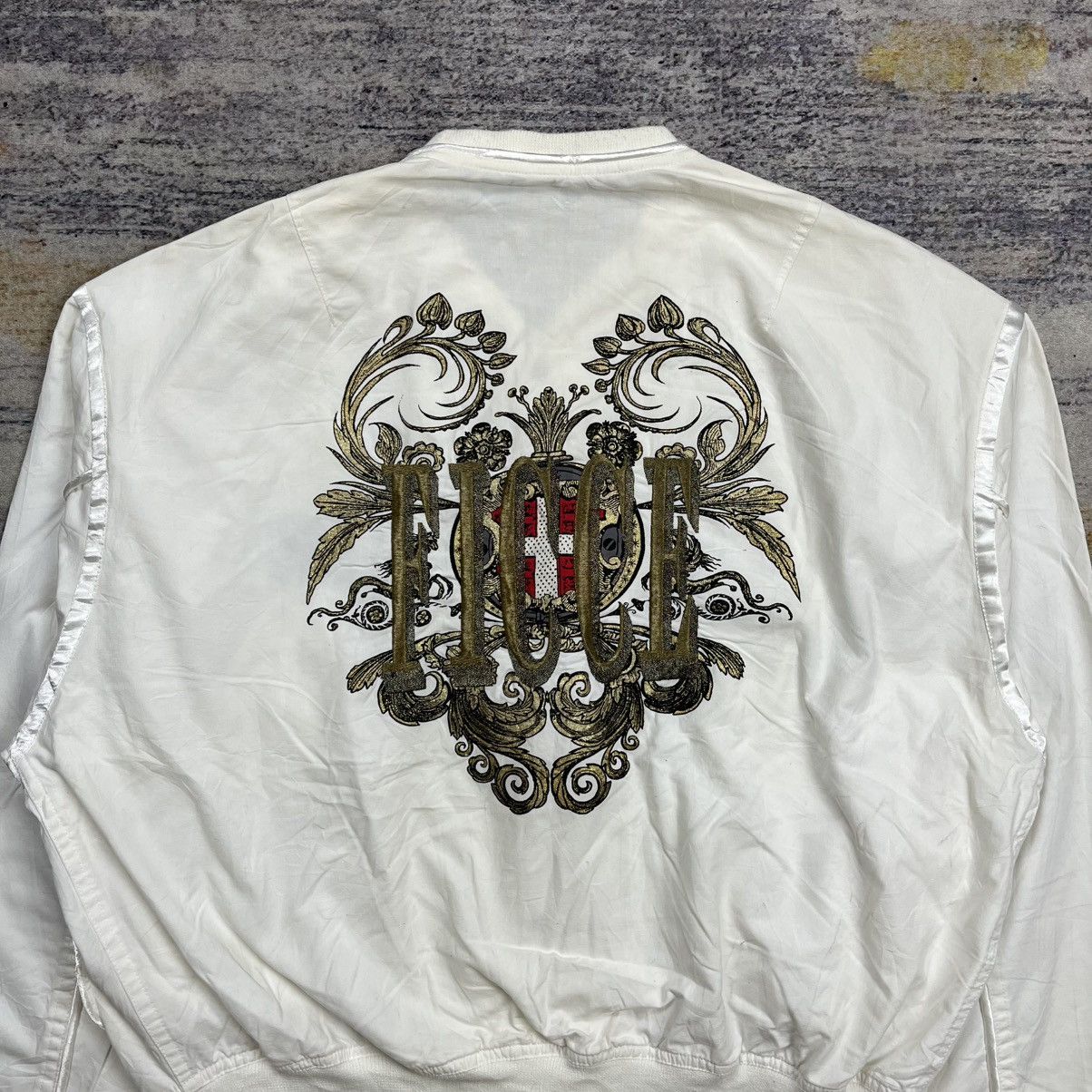 Yoshiyuki Konishi Vintage 90s Ficce yoshiyuki konishi embroidery bomber jacket Size US M / EU 48-50 / 2 - 6 Thumbnail
