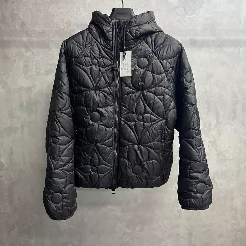Louis Vuitton Louis Vuitton Black floral quilted jacket Nextarrow