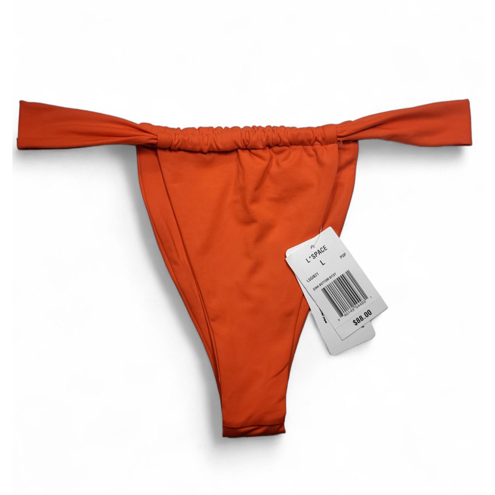 Other NWT L*SPACE Gina Bitsy Cheeky Bottom Poppy Red Women's L Size ONE SIZE - 5 Thumbnail