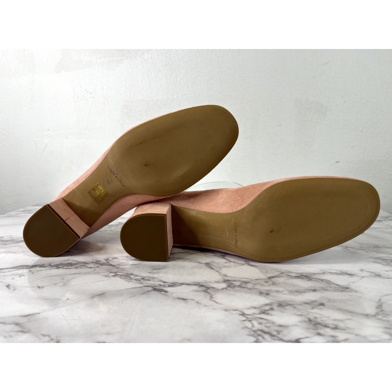 Everlane Everlane Women's Pale Pink Suede The Leather Day Heel Sz 10 Size US 10 / IT 40 - 12 Thumbnail