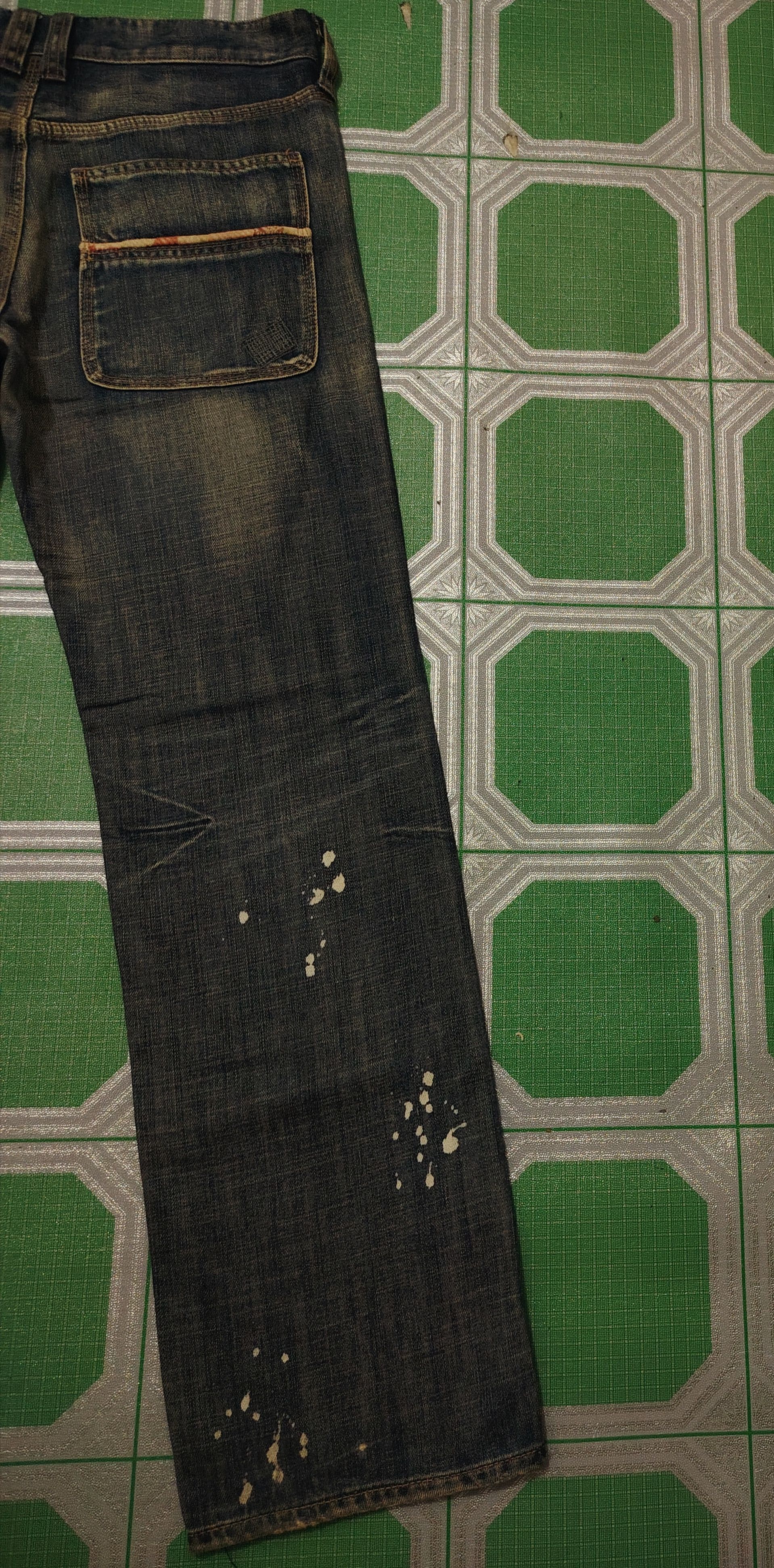 Takeo Kikuchi Vtg Japanese Takeo Kikuchi Pain Splatter Distressed Jeans Size US 30 / EU 46 - 13 Thumbnail