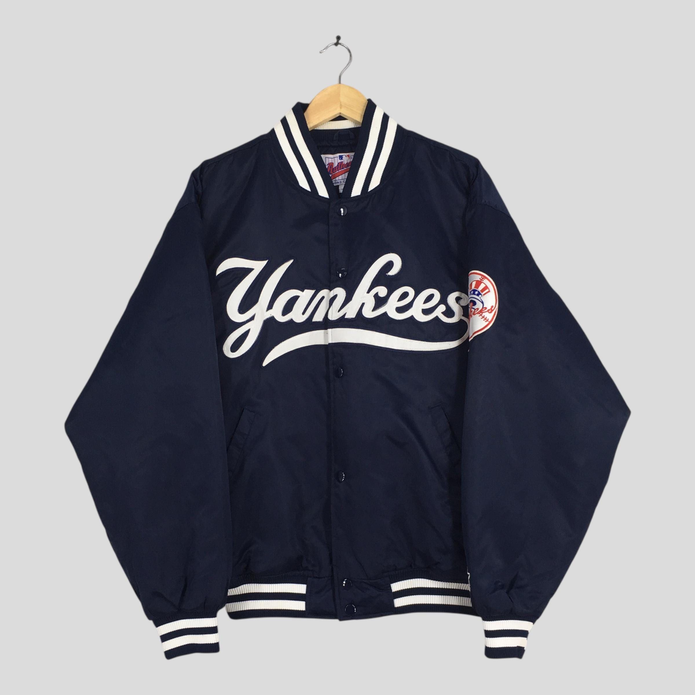 MLB × Supreme Supreme New Era MLB Varsity Jacket Navy | Grailed
