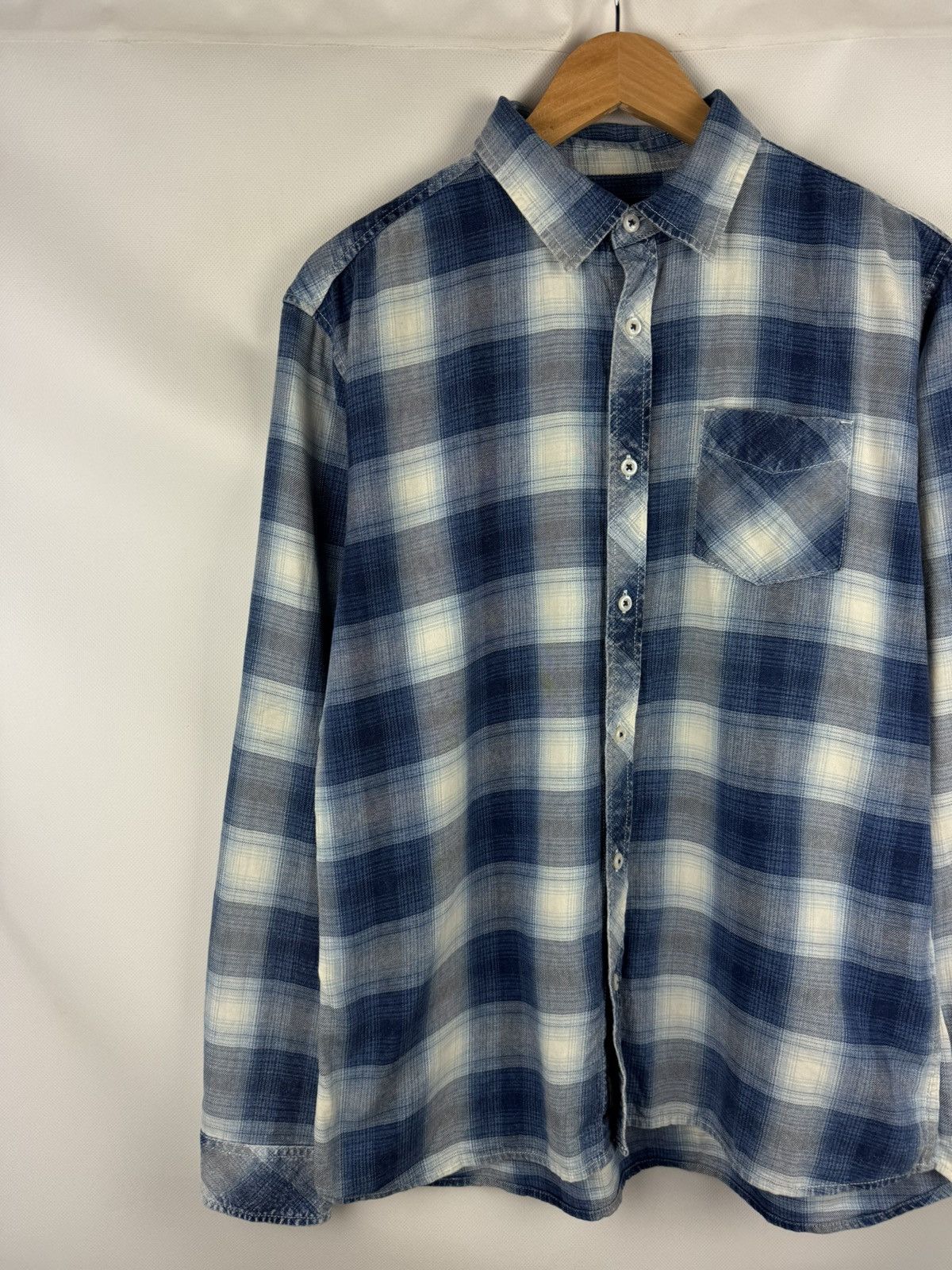 Other Thruxton Men’s Checked Plaid Cotton Japanese Button Up Shirt Size US L / EU 52-54 / 3 - 2 Thumbnail