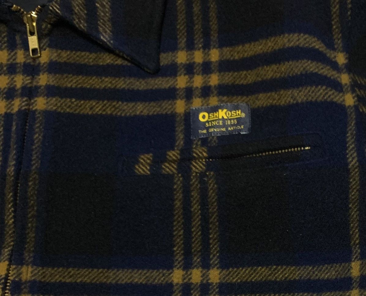 Oshkosh Vintage Oshkosh Plaid Wool Zipper Shirt Jacket Size US L / EU 52-54 / 3 - 5 Thumbnail