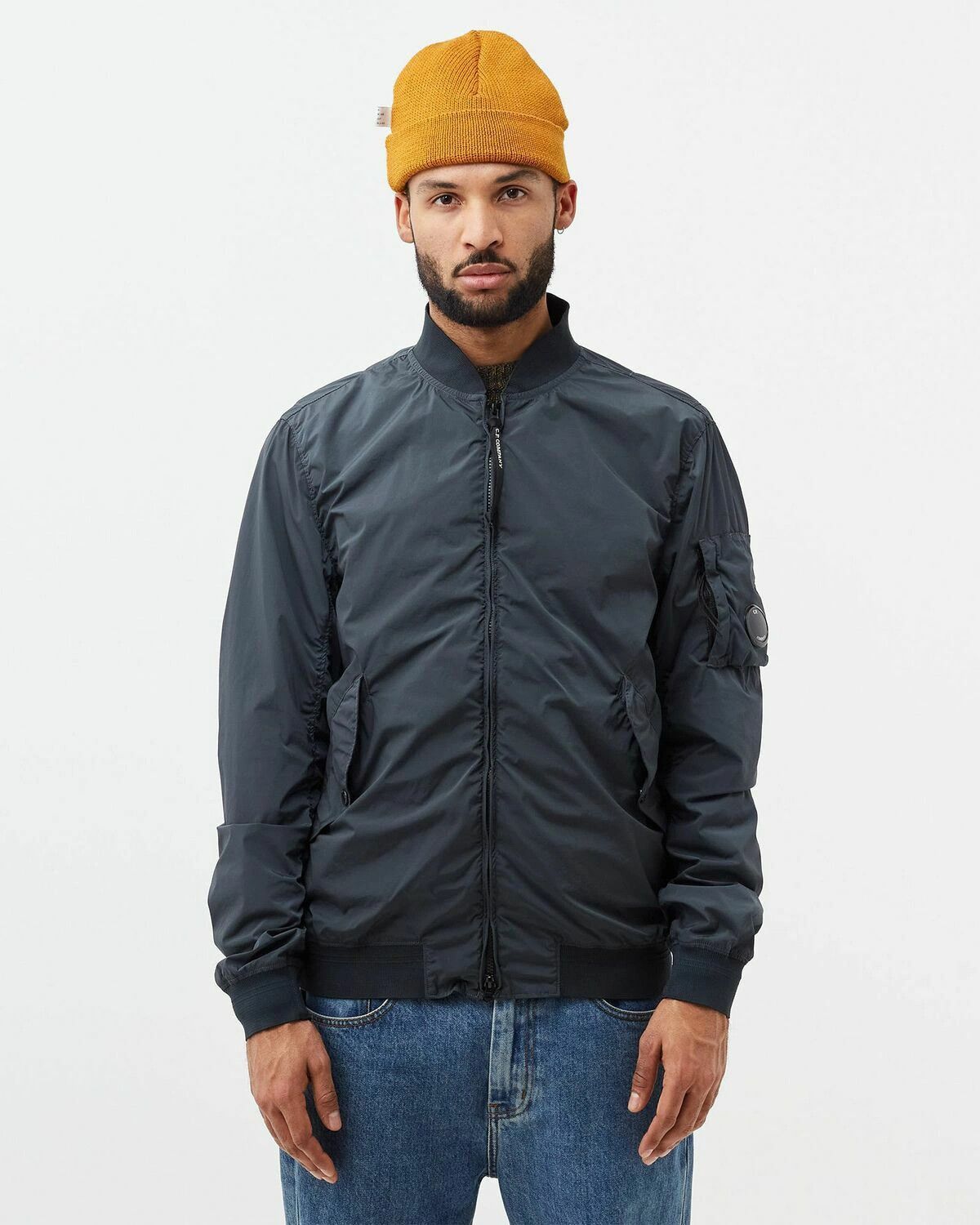 C.P. Company o1y1224 Bomber Jacket in Midnight Blue Size US M / EU 48-50 / 2 - 2 Thumbnail
