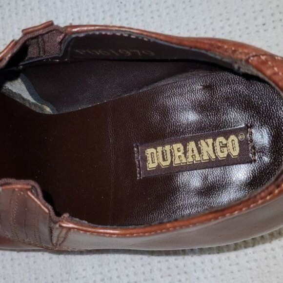 Durango Durango Sz. 8.5 Brown Leather 2" Heeled Pullon Square Toe Bo Size US 8.5 / EU 41-42 - 8 Thumbnail