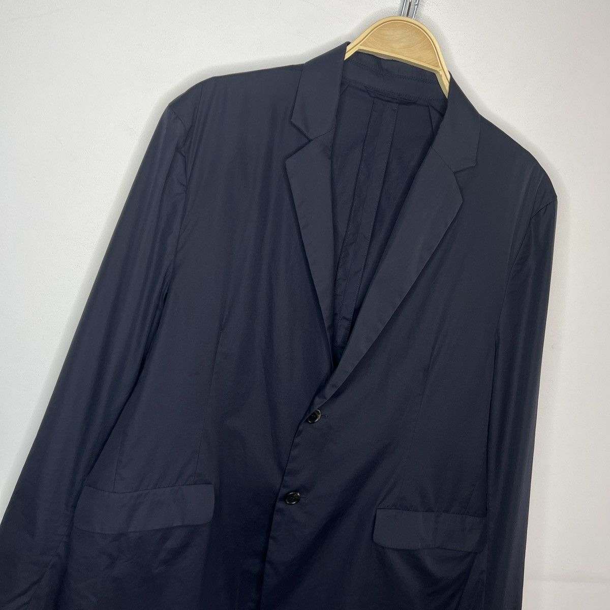 Acne Studios Acne Studios Antibes Cotton Single Breasted Navy Blazer Size 40R - 3 Thumbnail