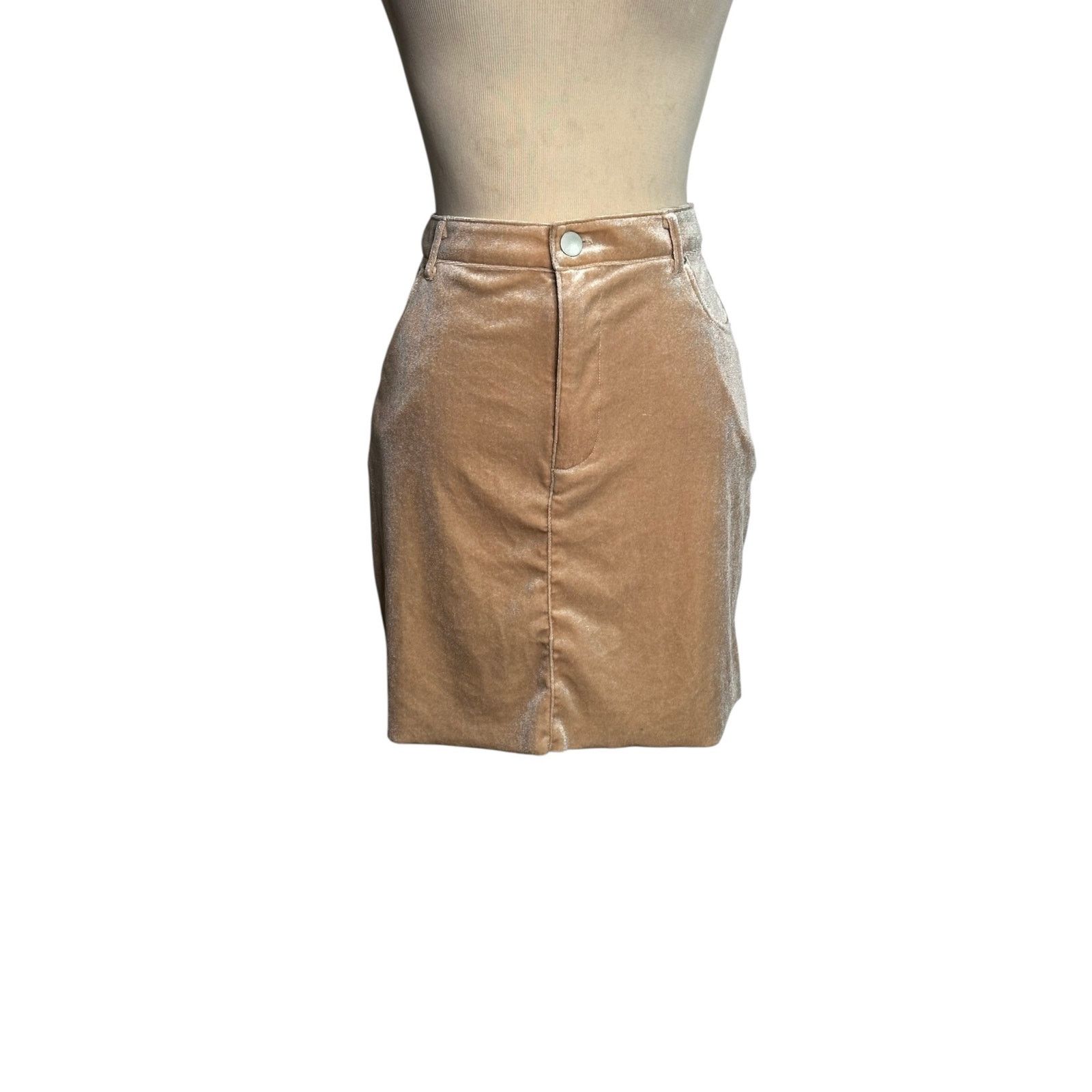 Forever 21 Forever 21 beige suede mini skirt size Large Size 30" / US 8 / IT 44 - 10 Thumbnail