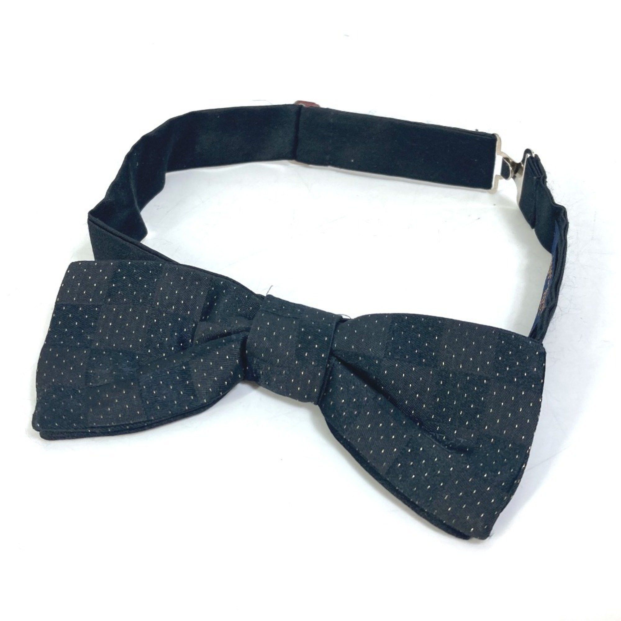 Louis Vuitton Louis Vuitton Bowtie Damier Dot Polka Bow Tie Silk Necktie Men's Black Size ONE SIZE - 1 Thumbnail