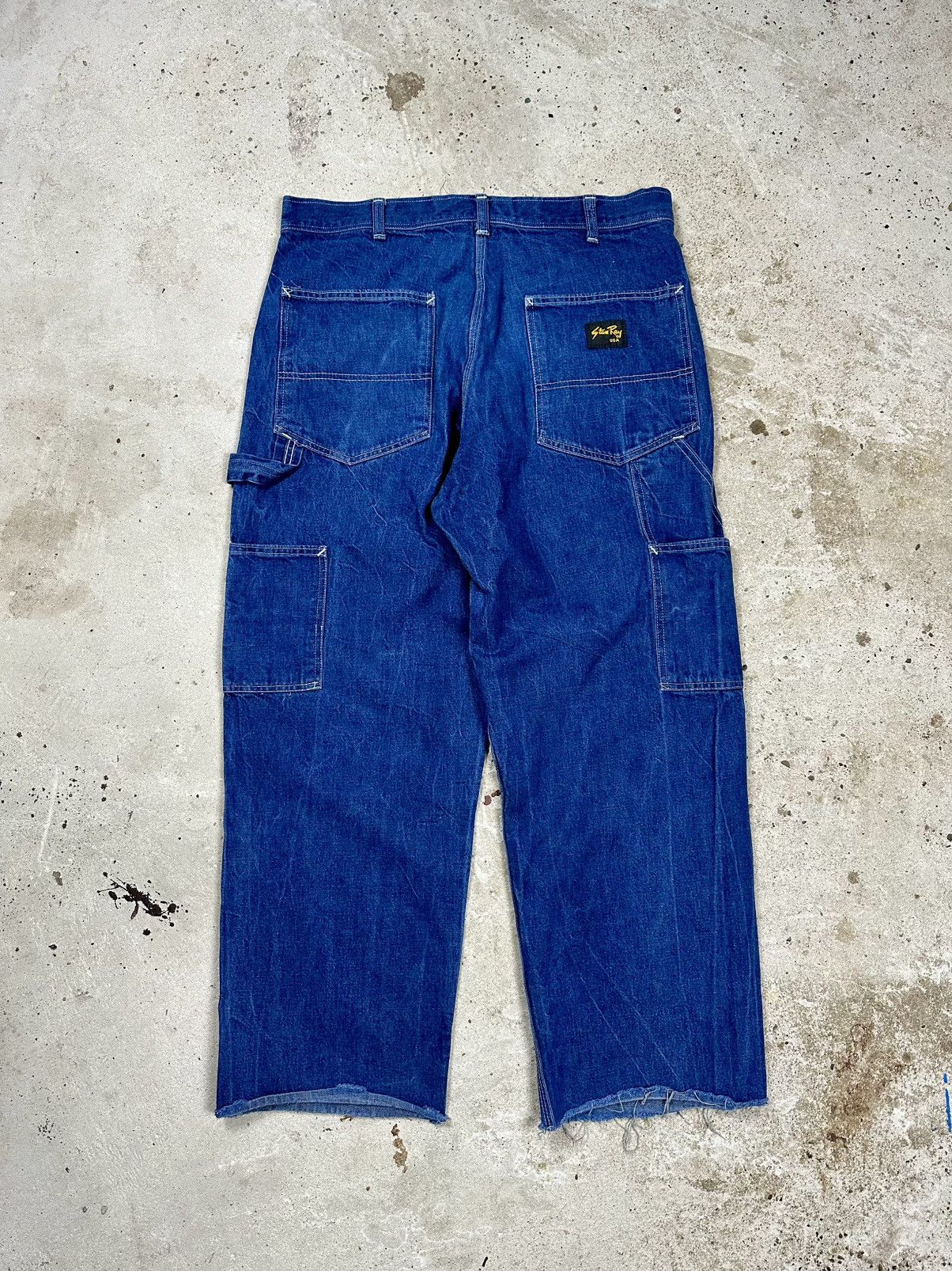 Vintage 90s Stan Ray USA Baggy Carpenter Denim Pants Jeans