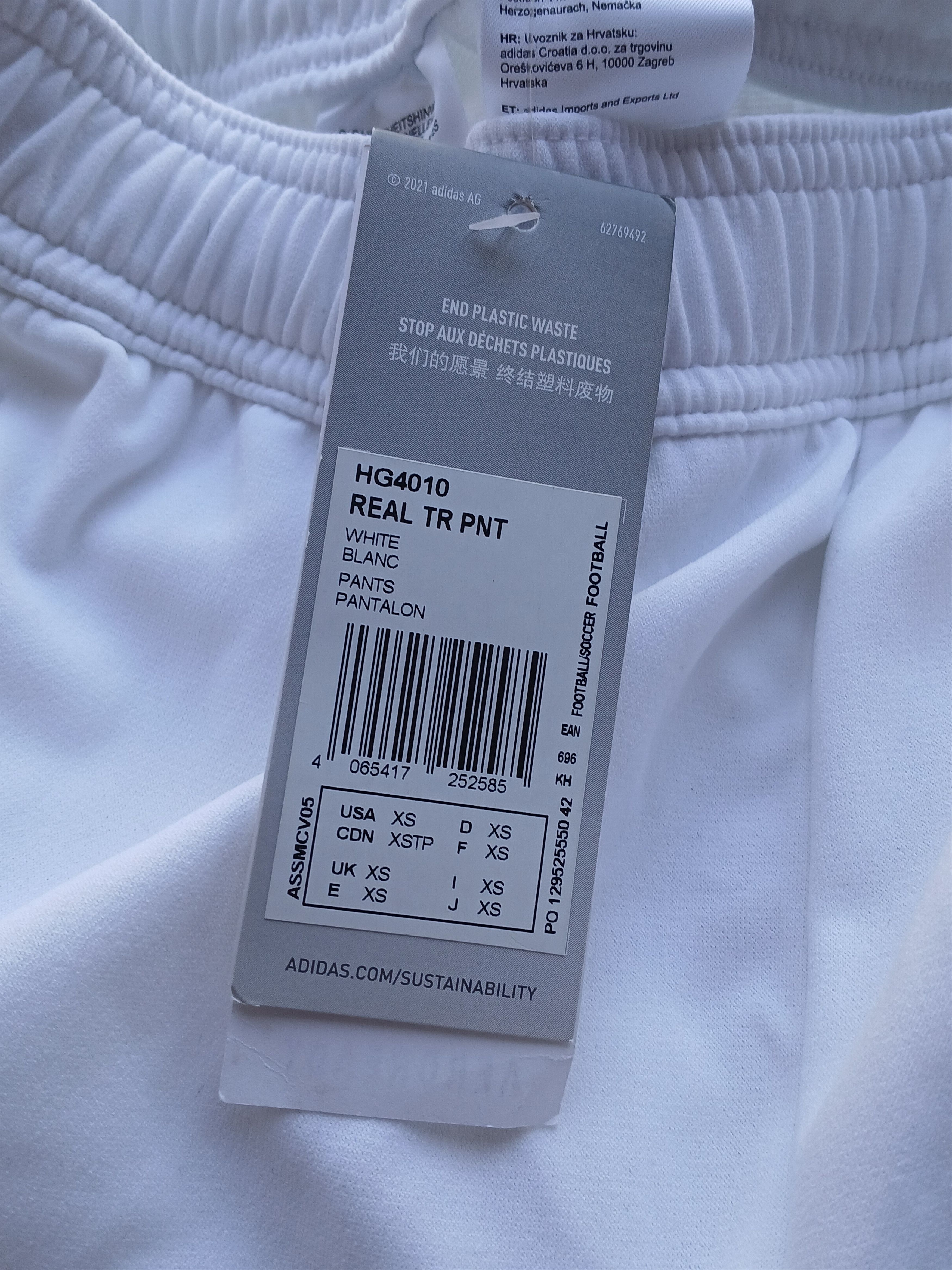 Adidas New Real Madrid Football Training Pants Size US 27 - 15 Thumbnail
