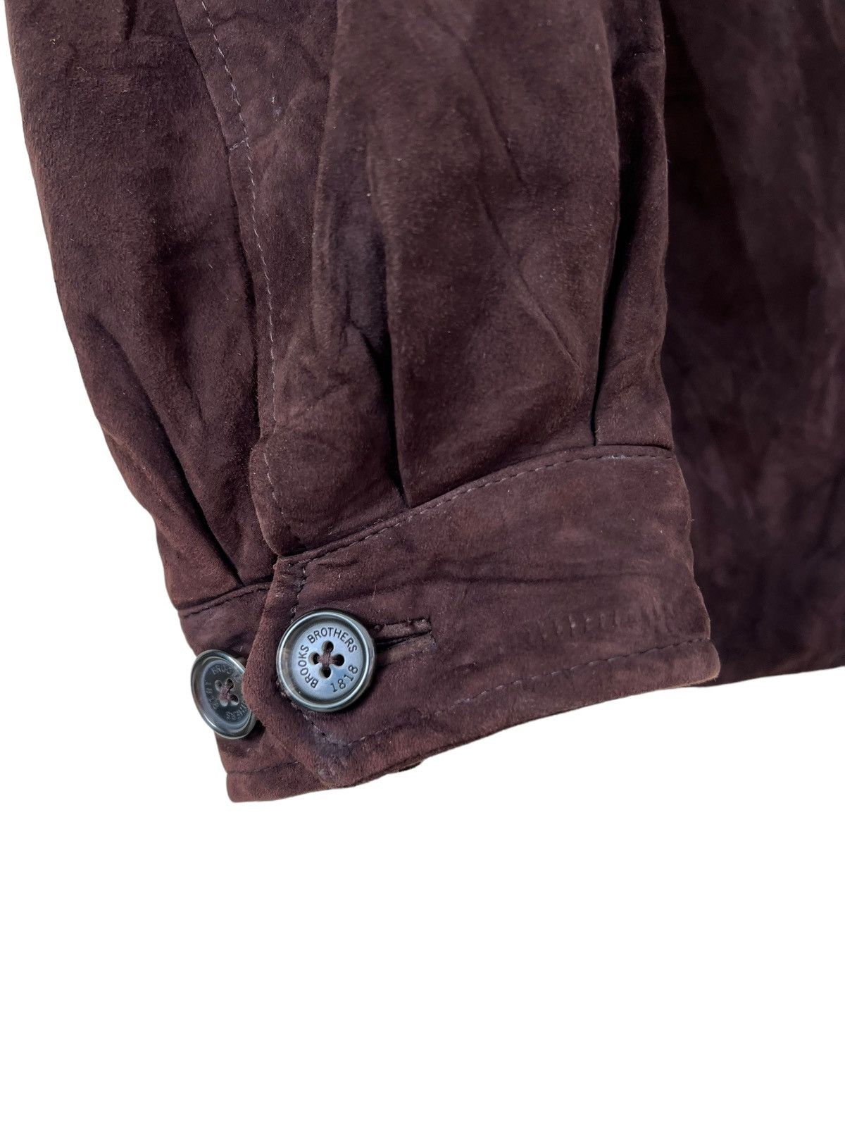 Brooks Brothers Vintage Brooks Brothers Dark Brown Suede Leather Jacket Size US M / EU 48-50 / 2 - 9 Thumbnail