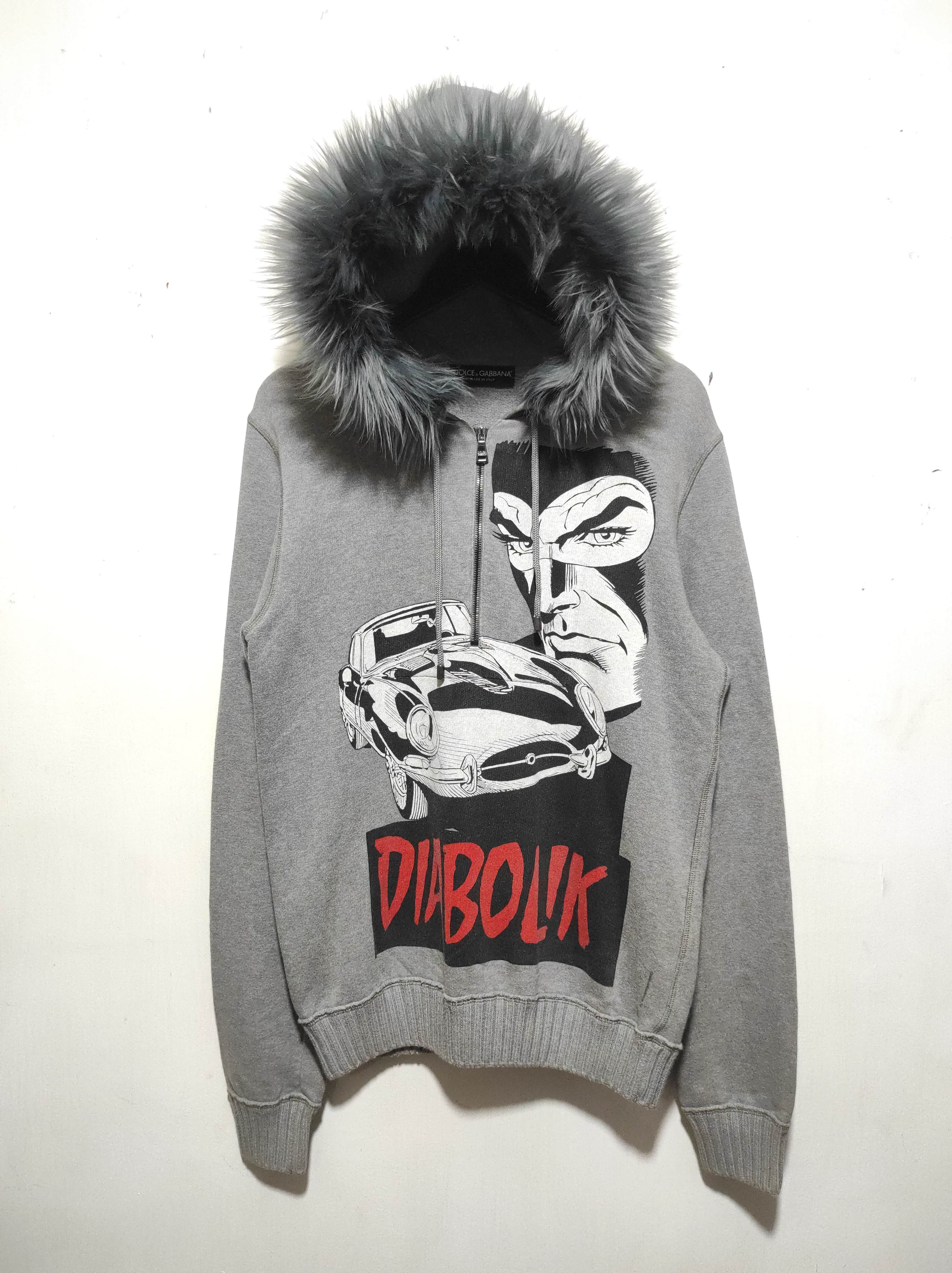 Dolce & Gabbana Dolce & Gabbana Diabolik half Zipper Fur Hoodie Lgb Style Size US M / EU 48-50 / 2 - 2 Thumbnail