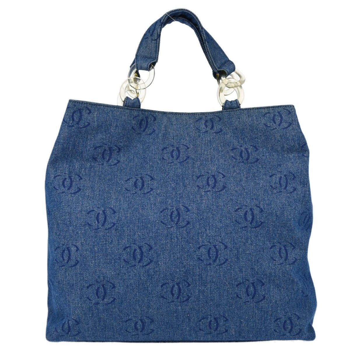Chanel Chanel Vintage CC Tote Denim Size ONE SIZE - 1 Thumbnail