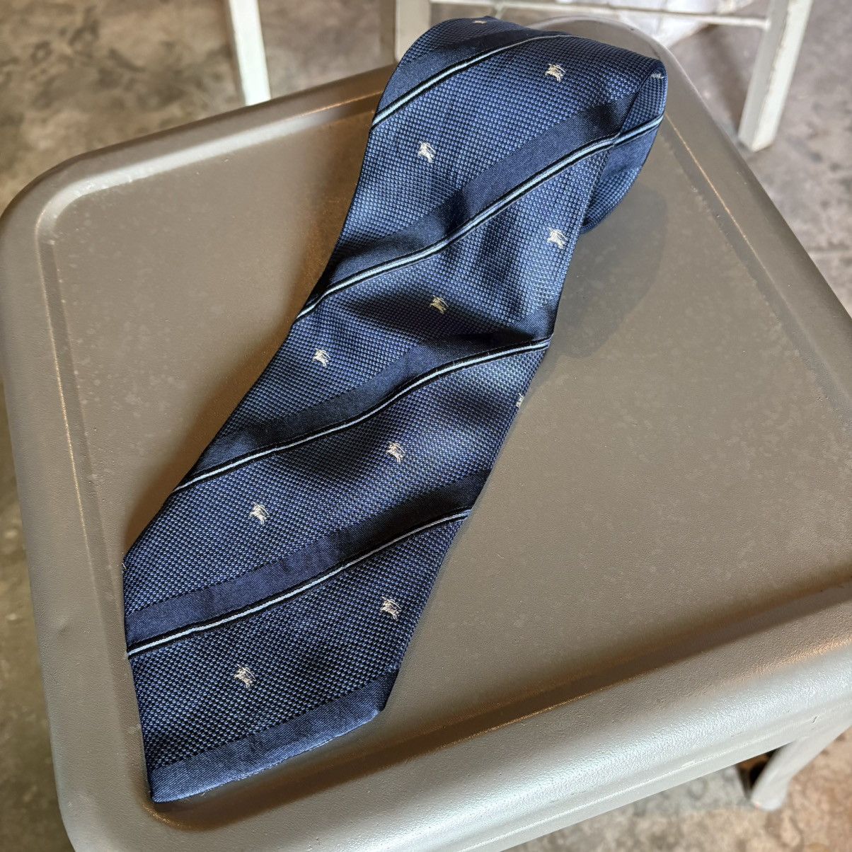 Burberry Burberry Logo Silk Tie Size ONE SIZE - 2 Thumbnail